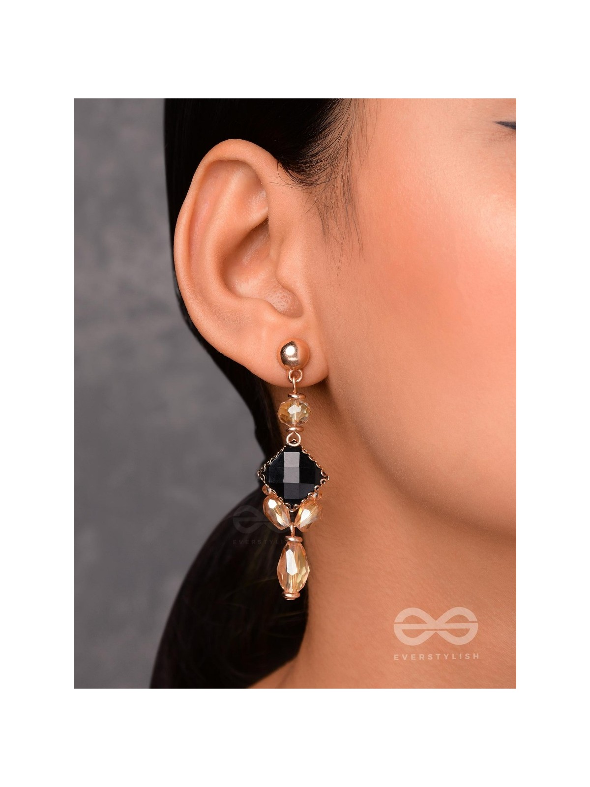 THE MYSTIC  NIGHTFALL - ELEGANT DROP EARRINGS