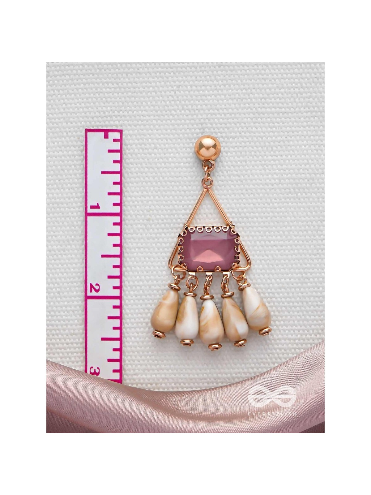 THE SPARKLING SEA-SHORE - STATEMENT DROP EARRINGS