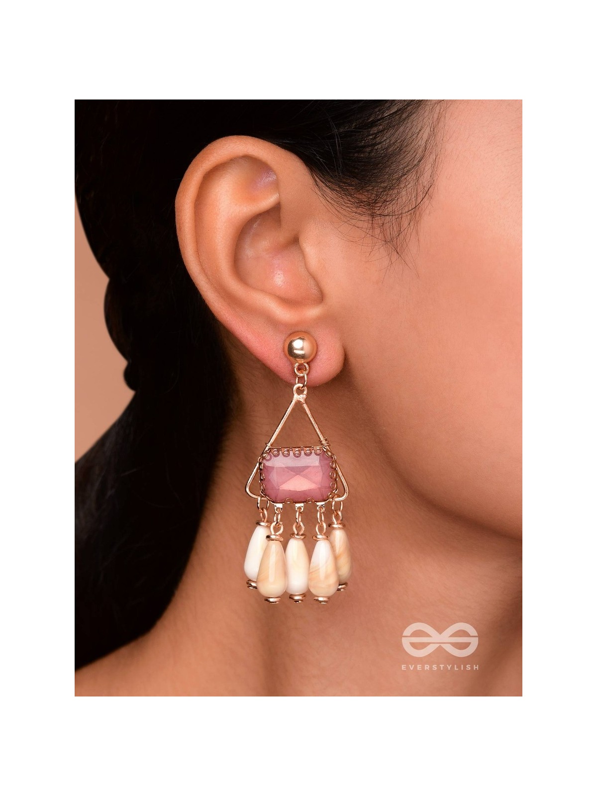 THE SPARKLING SEA-SHORE - STATEMENT DROP EARRINGS