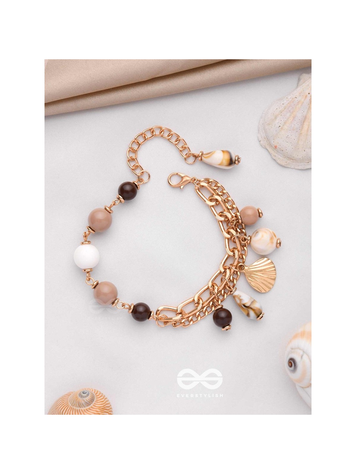 COFFEE BY BEACHSIDE - STATEMENT LAYERED BRACELET