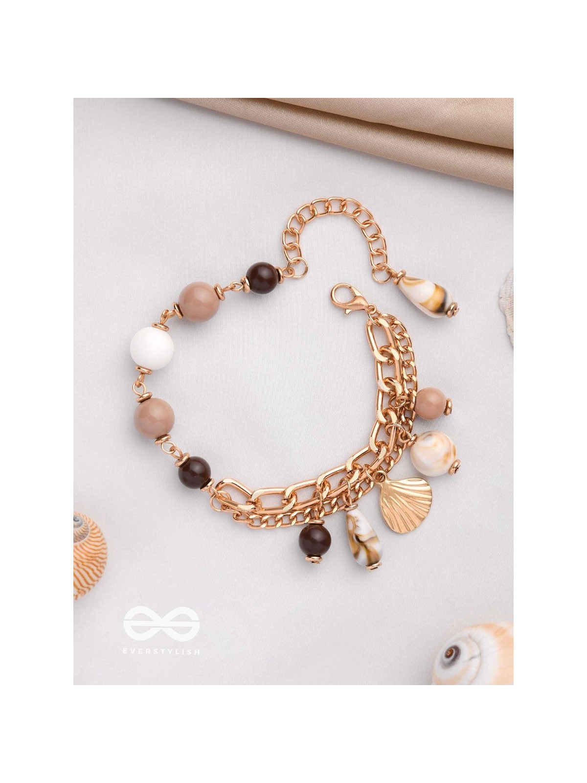 COFFEE BY BEACHSIDE - STATEMENT LAYERED BRACELET