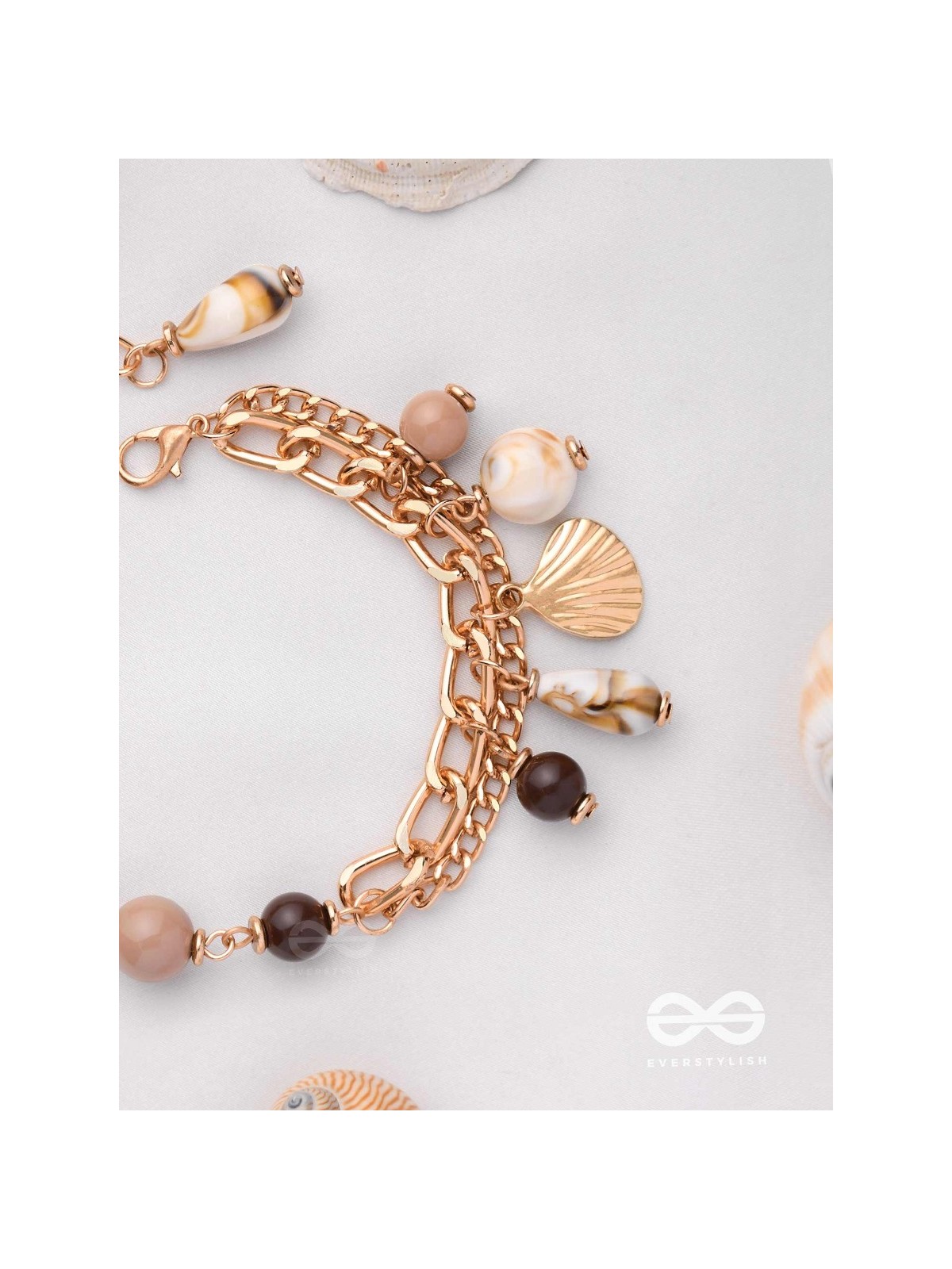 COFFEE BY BEACHSIDE - STATEMENT LAYERED BRACELET