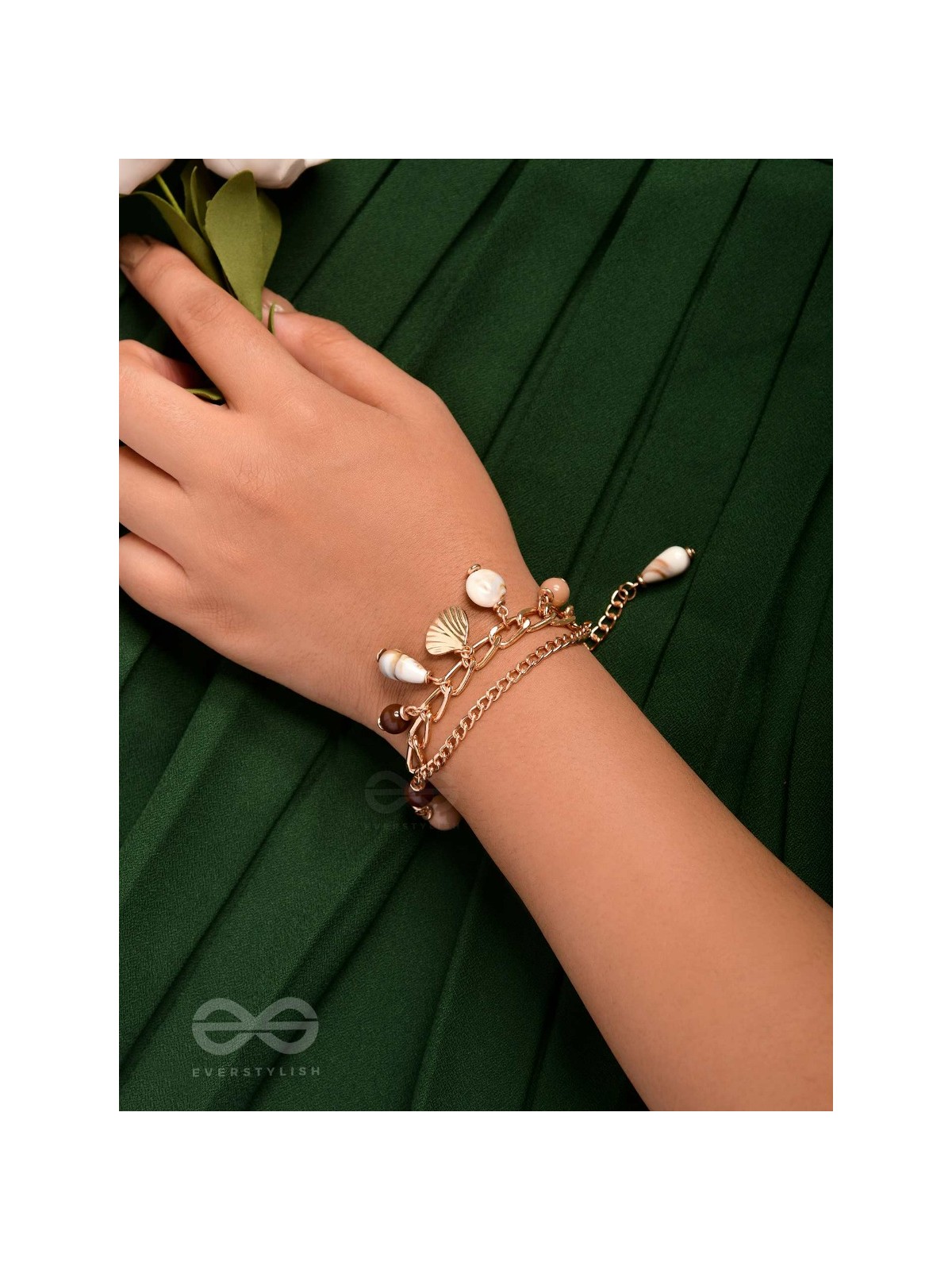 COFFEE BY BEACHSIDE - STATEMENT LAYERED BRACELET