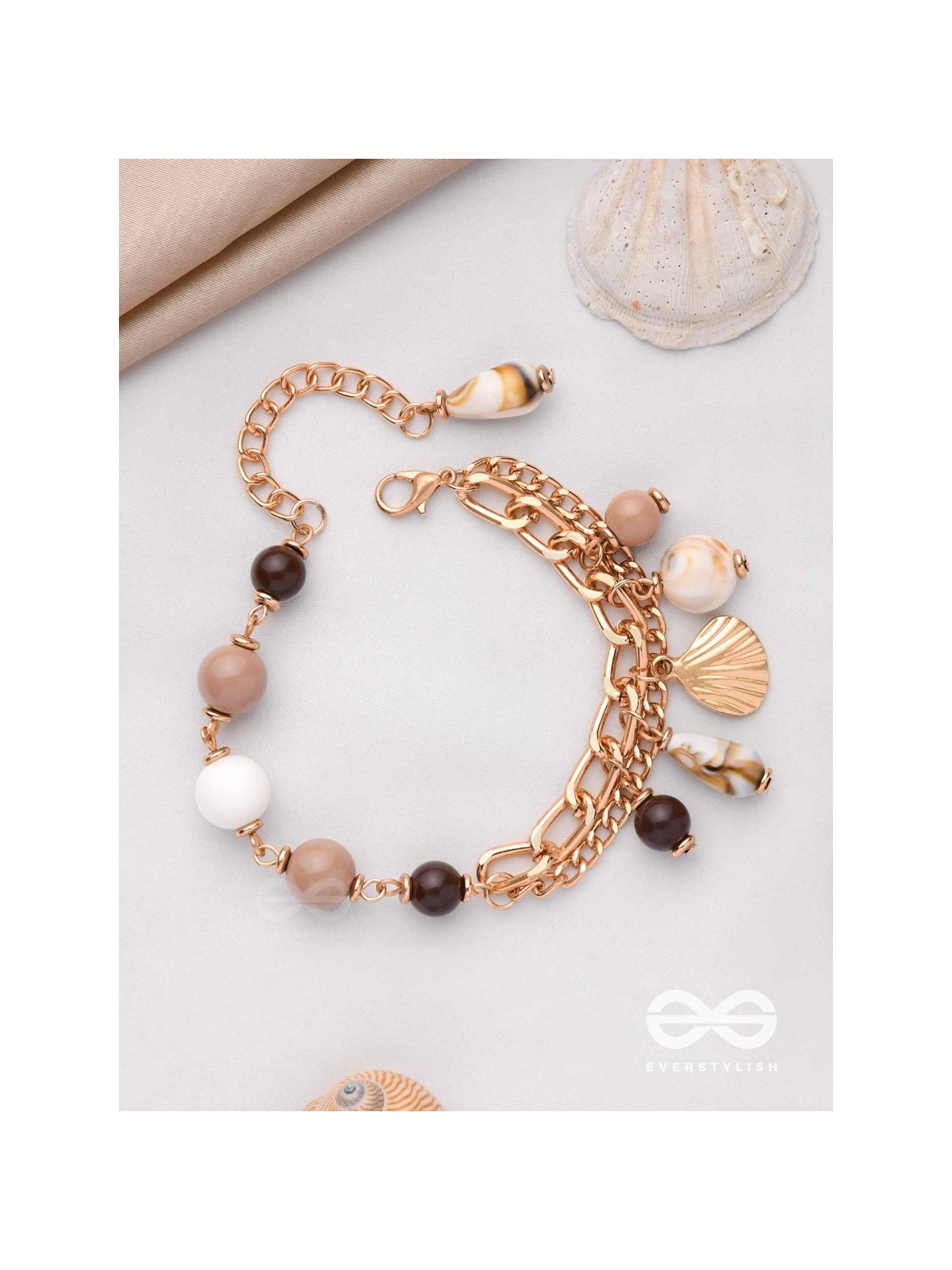 COFFEE BY BEACHSIDE - STATEMENT LAYERED BRACELET