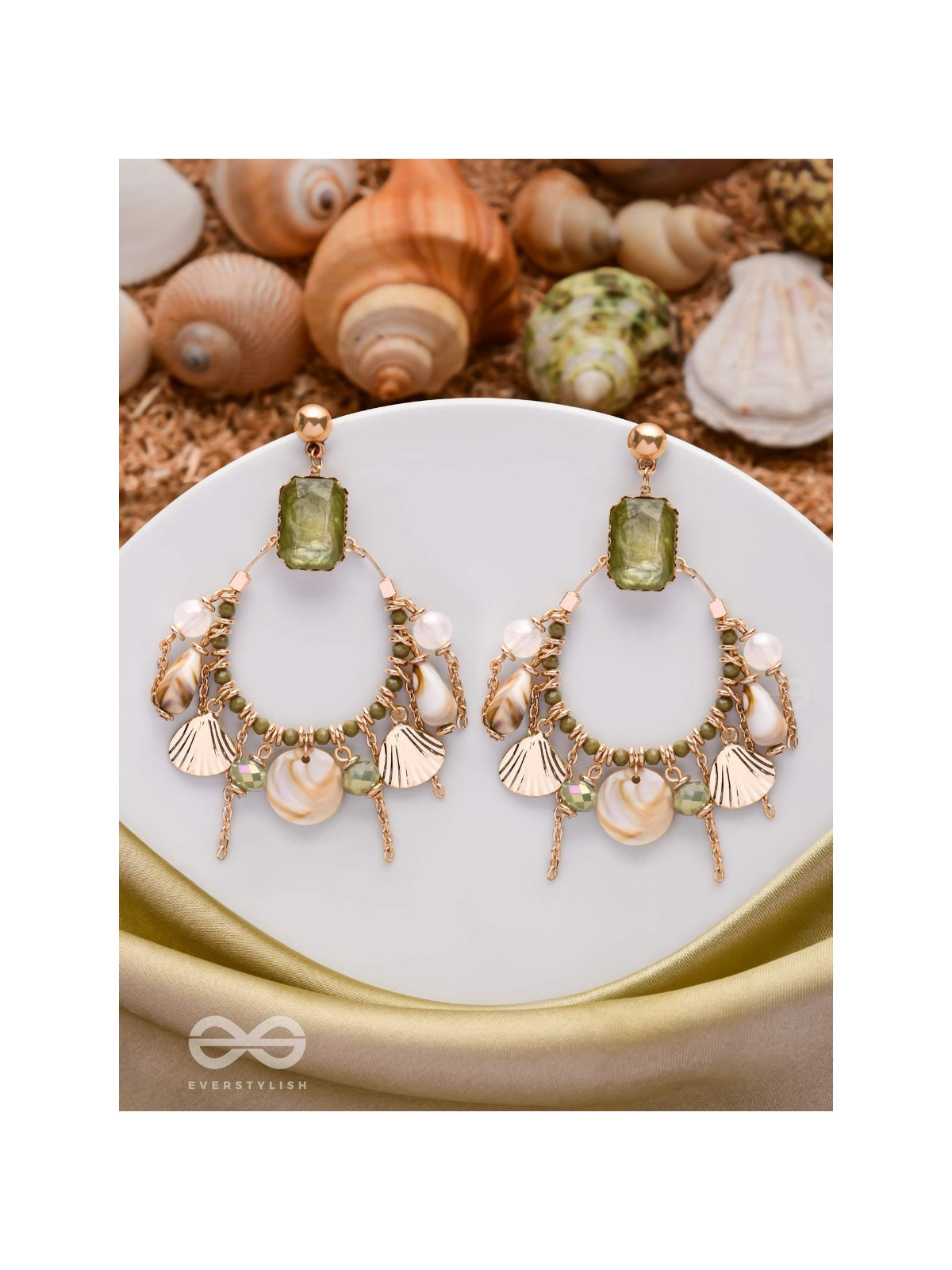 THE TROPICAL COASTLINE - STATEMENT DROP EARRINGS