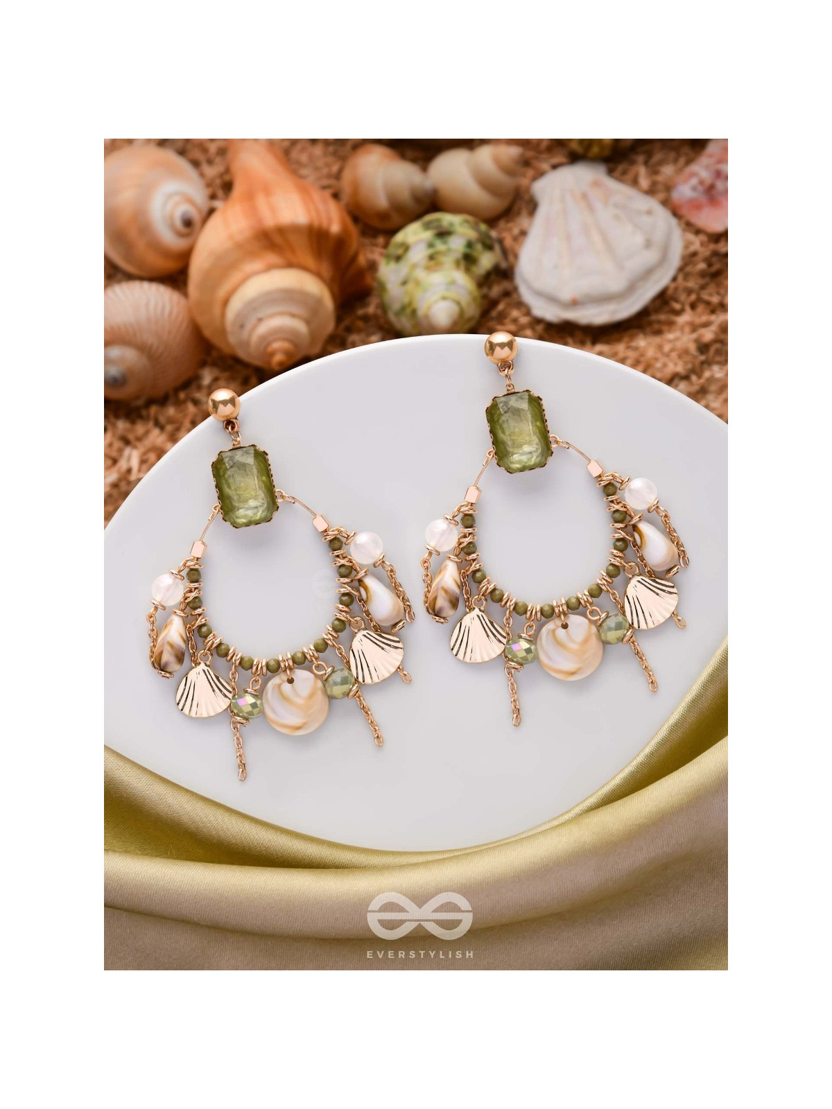 THE TROPICAL COASTLINE - STATEMENT DROP EARRINGS