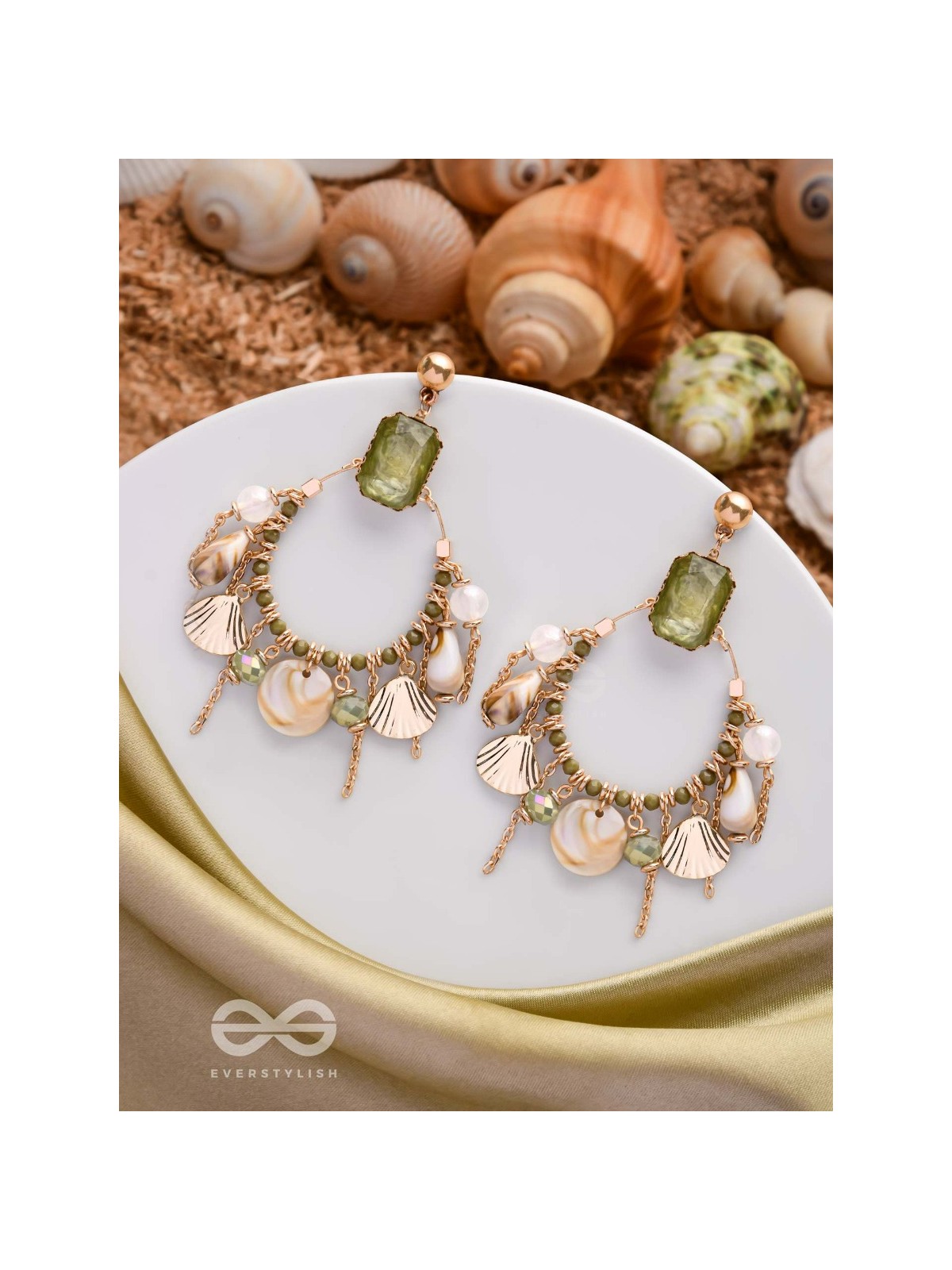THE TROPICAL COASTLINE - STATEMENT DROP EARRINGS