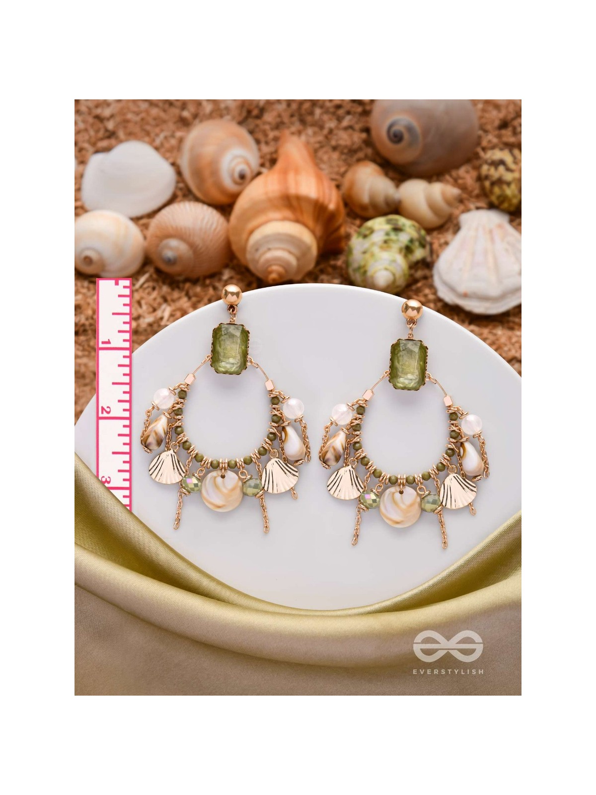 THE TROPICAL COASTLINE - STATEMENT DROP EARRINGS