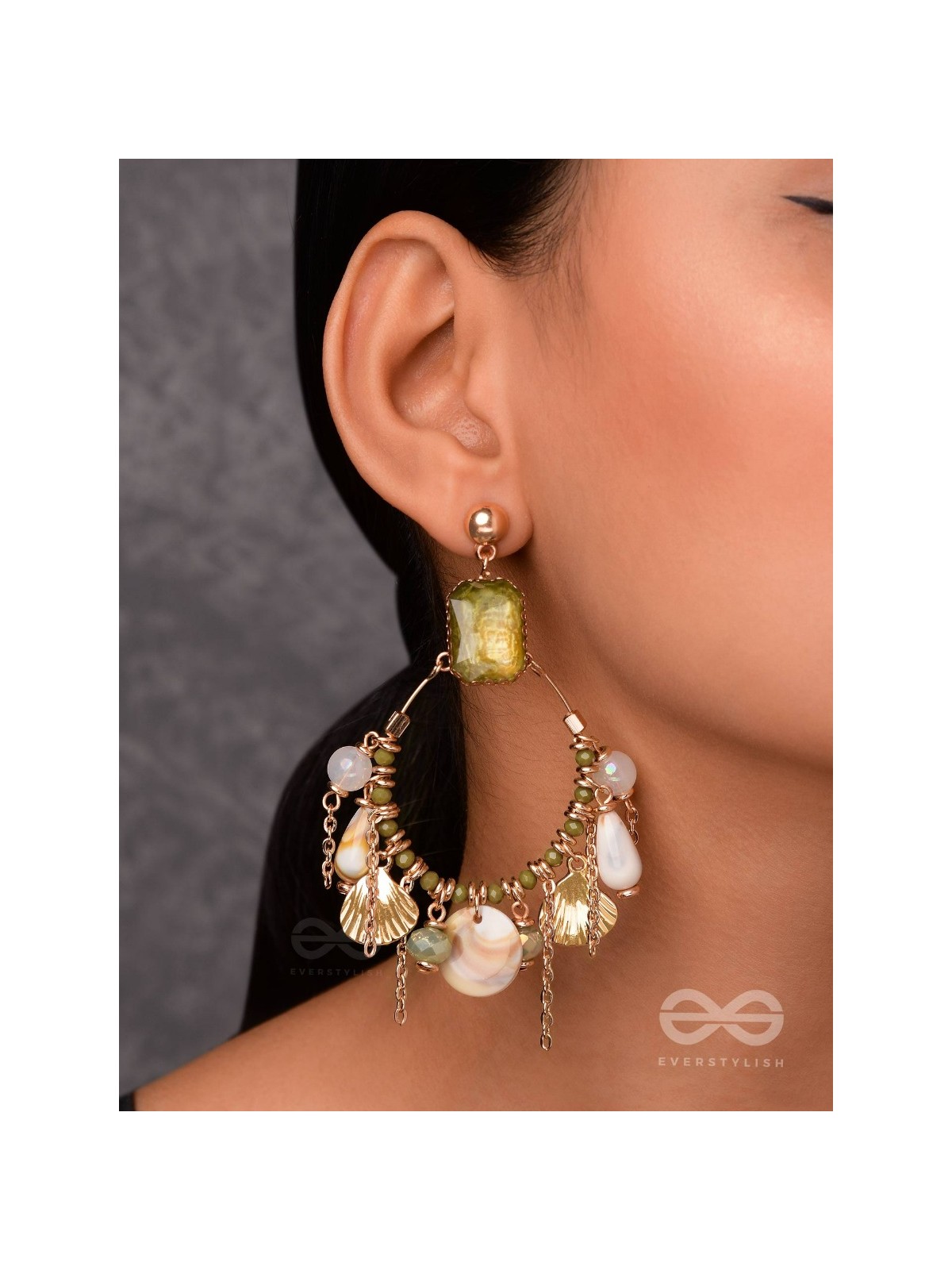 THE TROPICAL COASTLINE - STATEMENT DROP EARRINGS