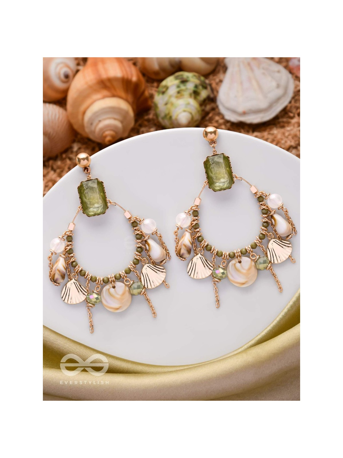 THE TROPICAL COASTLINE - STATEMENT DROP EARRINGS