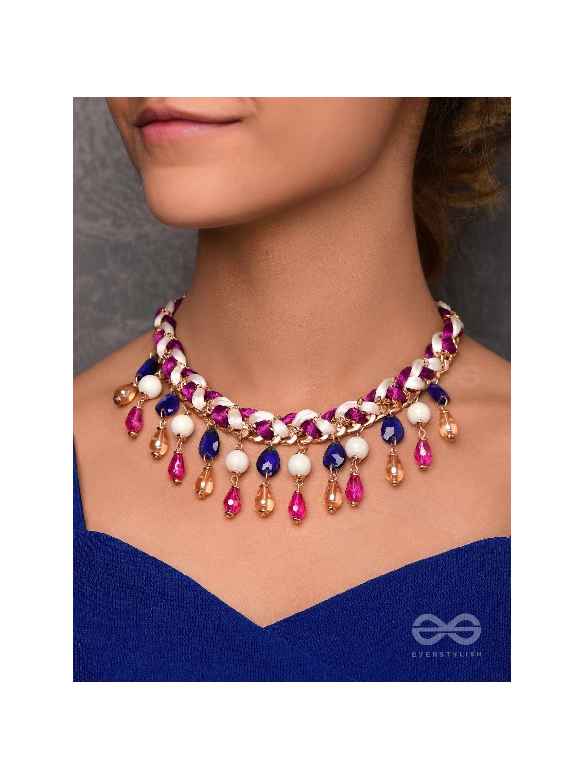 SUGAR & SPICE - MULTICOLOR STATEMENT NECKPIECE