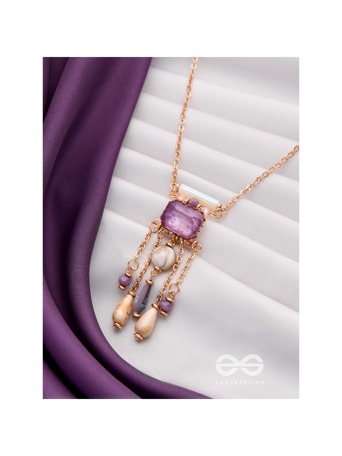 The Purple Shores - Modern & Classic Neckpiece With Anti-Tarnish Coating 