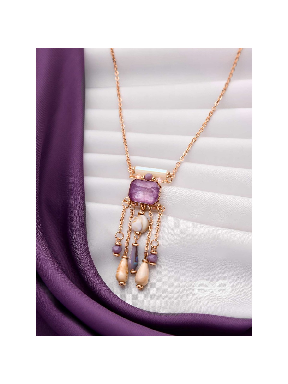 The Purple Shores - Modern & Classic Neckpiece With Anti-Tarnish Coating 