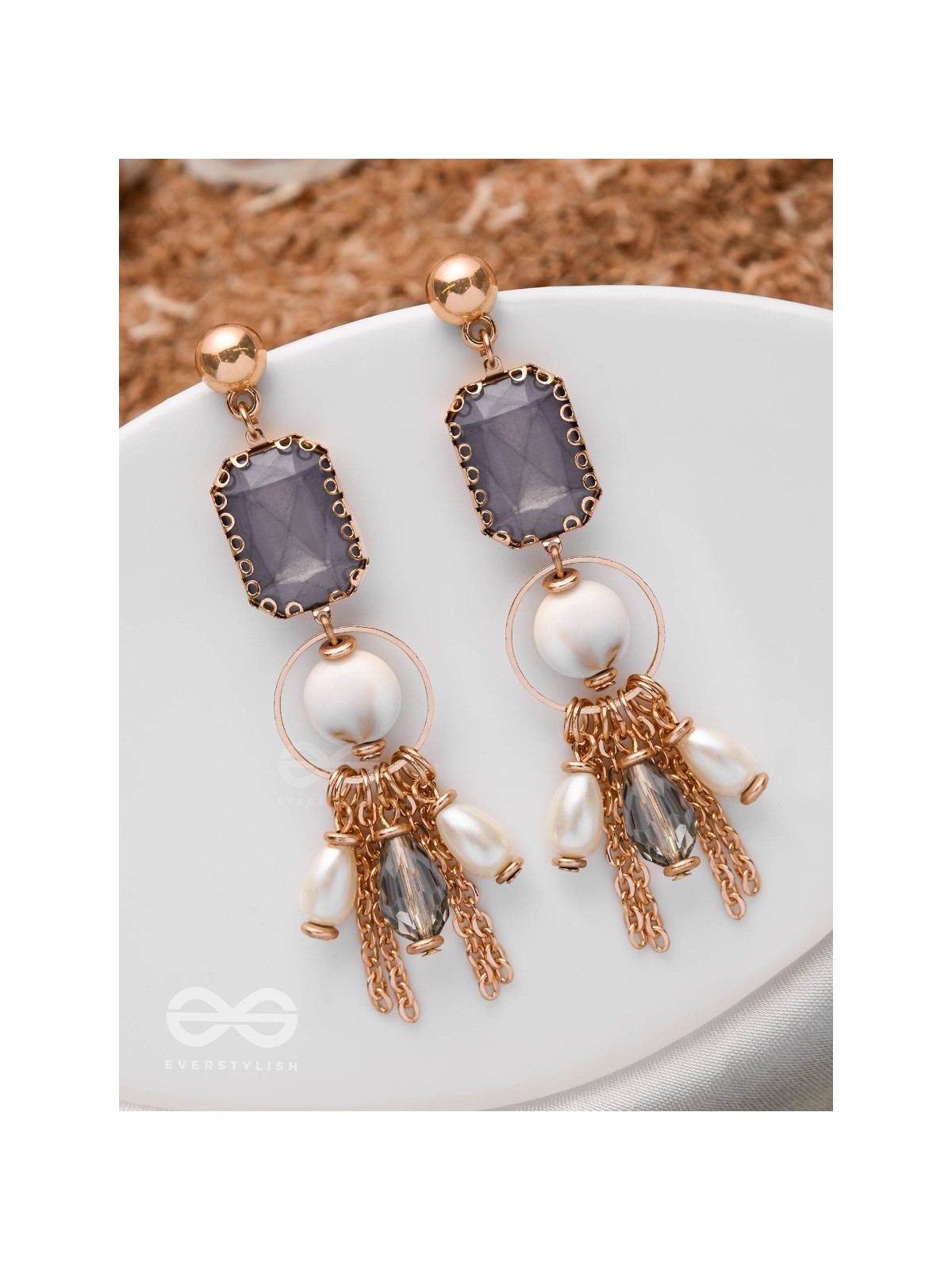 THE SEA HORIZON - STATEMENT DROP EARRINGS