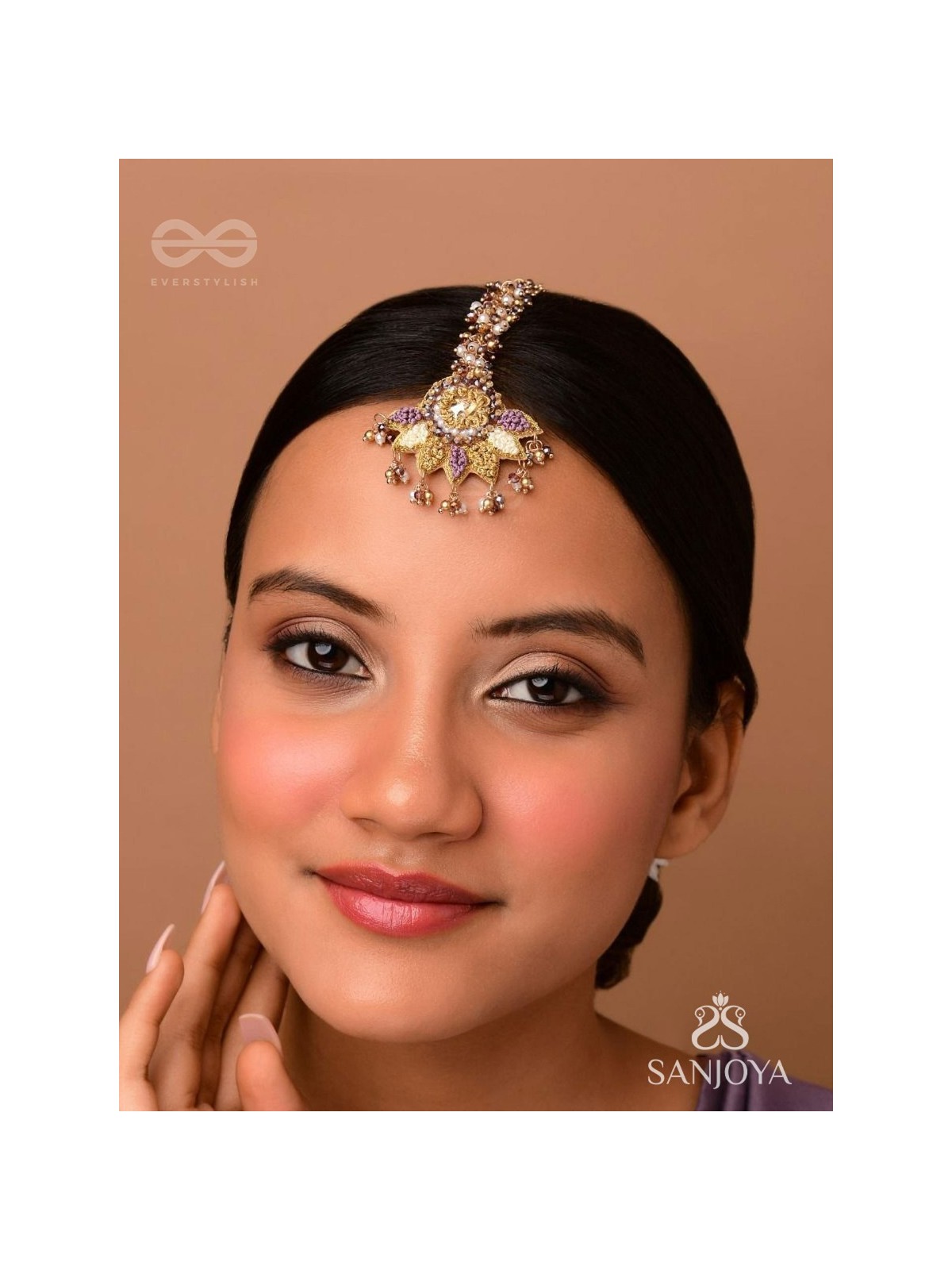 LILODYANA - GARDEN'S PARADISE - BEADS AND STONE EMBROIDERED MAANGTIKA