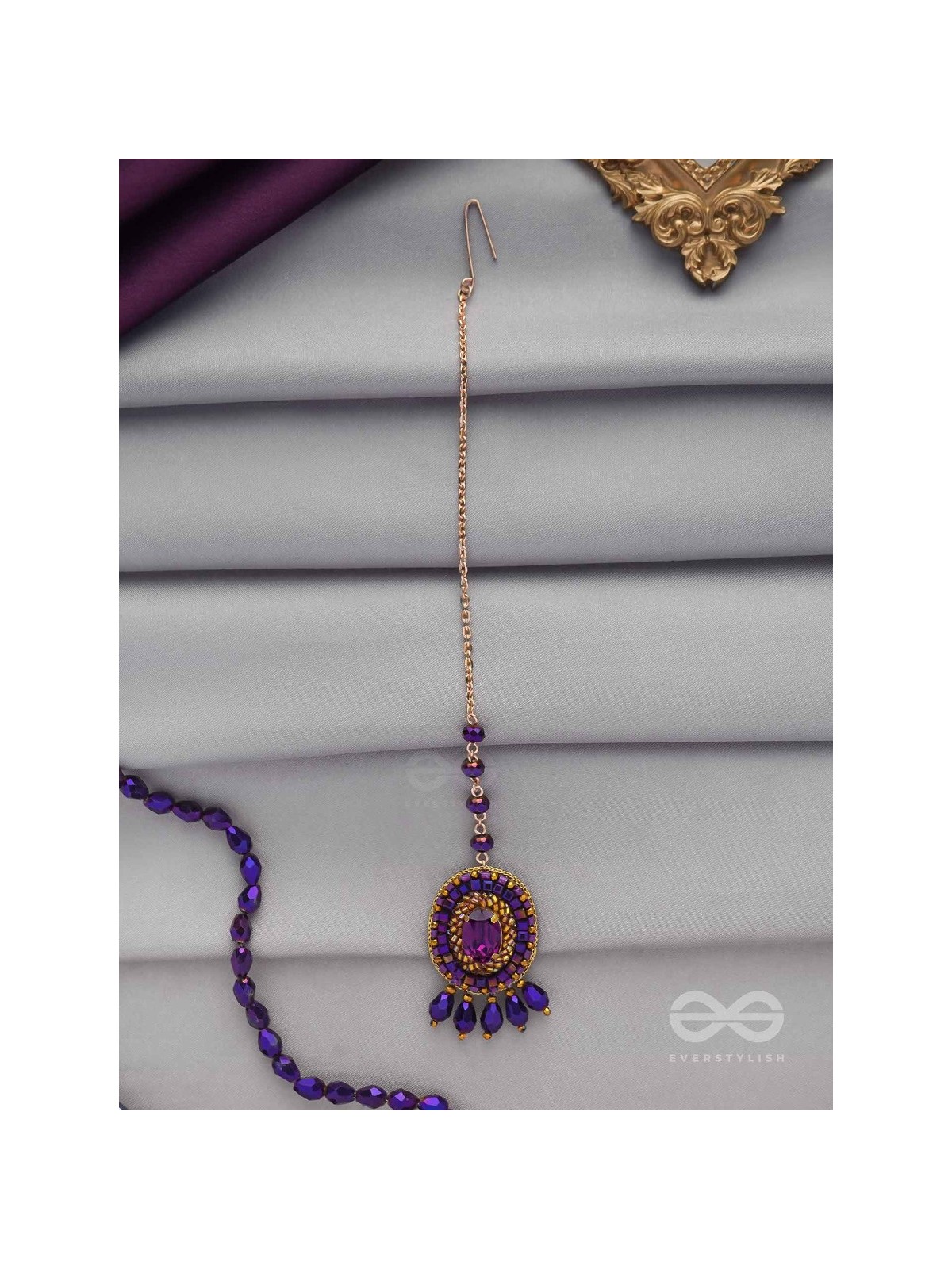 PRAAVRTI - THE SPIRITUAL ONE - STONE, CUTDANA AND BEADS EMBROIDERED MAANGTIKA