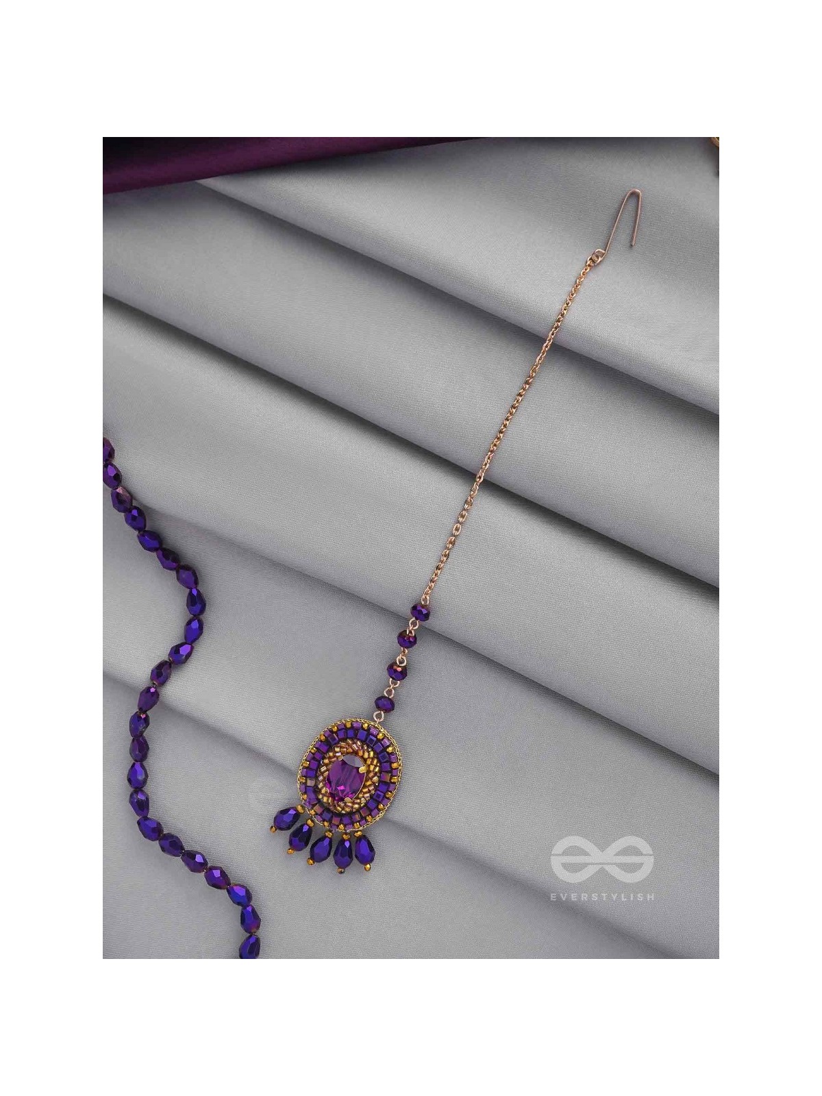 PRAAVRTI - THE SPIRITUAL ONE - STONE, CUTDANA AND BEADS EMBROIDERED MAANGTIKA