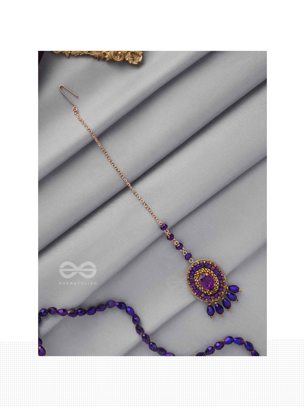 PRAAVRTI - THE SPIRITUAL ONE - STONE, CUTDANA AND BEADS EMBROIDERED MAANGTIKA