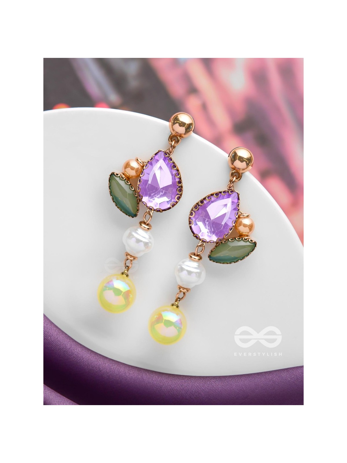 LAVISH IVY ECLAT - STATEMENT DROP EARRINGS