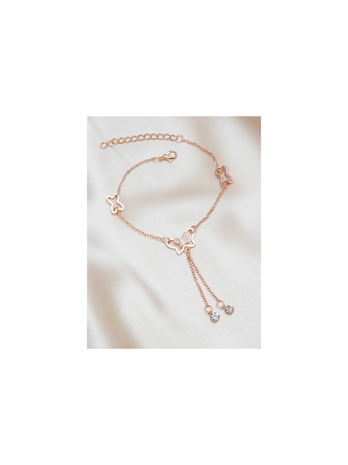 FLUTTERING MELODIES - CASUAL ROSEGOLD ANKLET