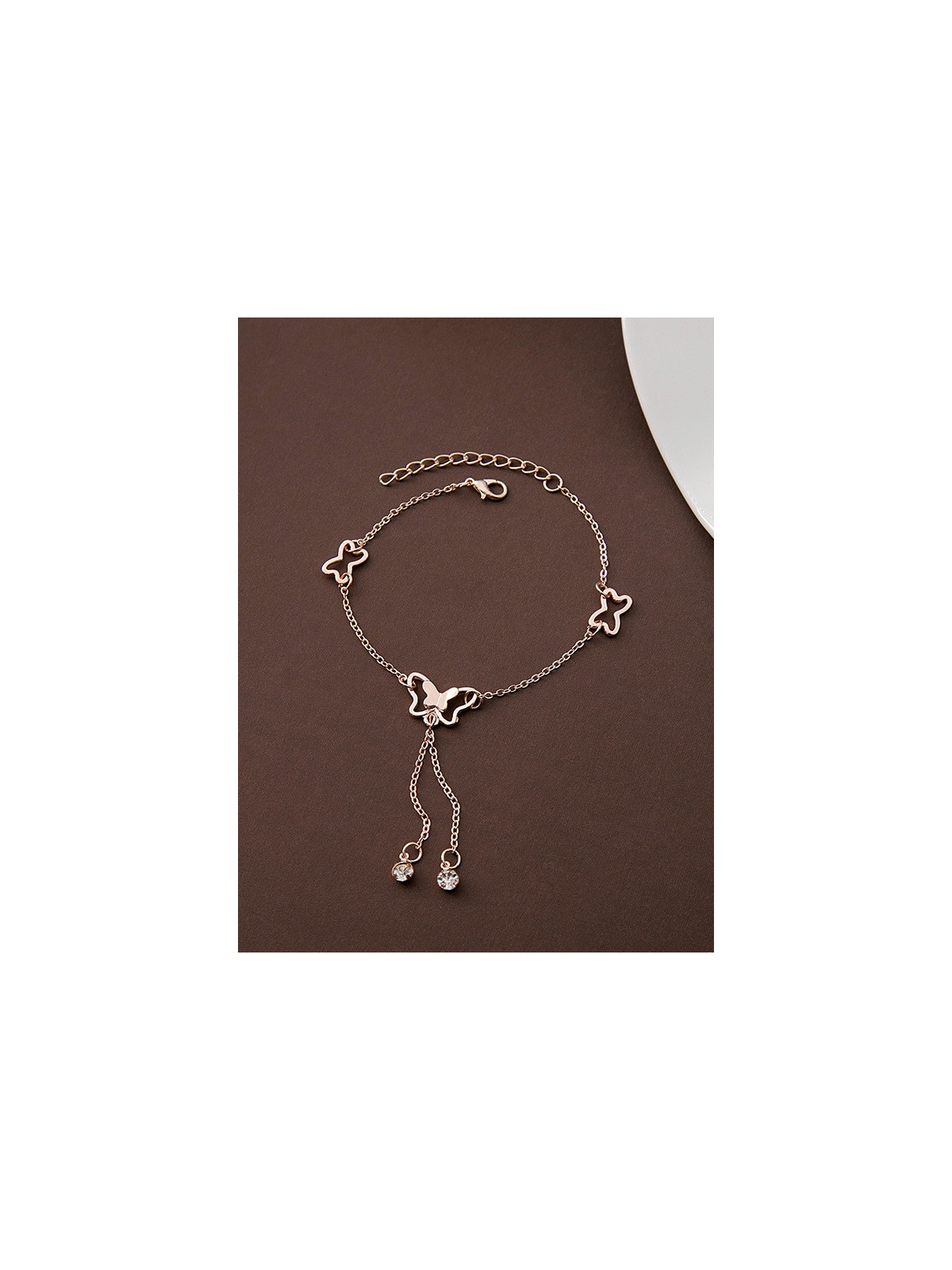 FLUTTERING MELODIES - CASUAL ROSEGOLD ANKLET