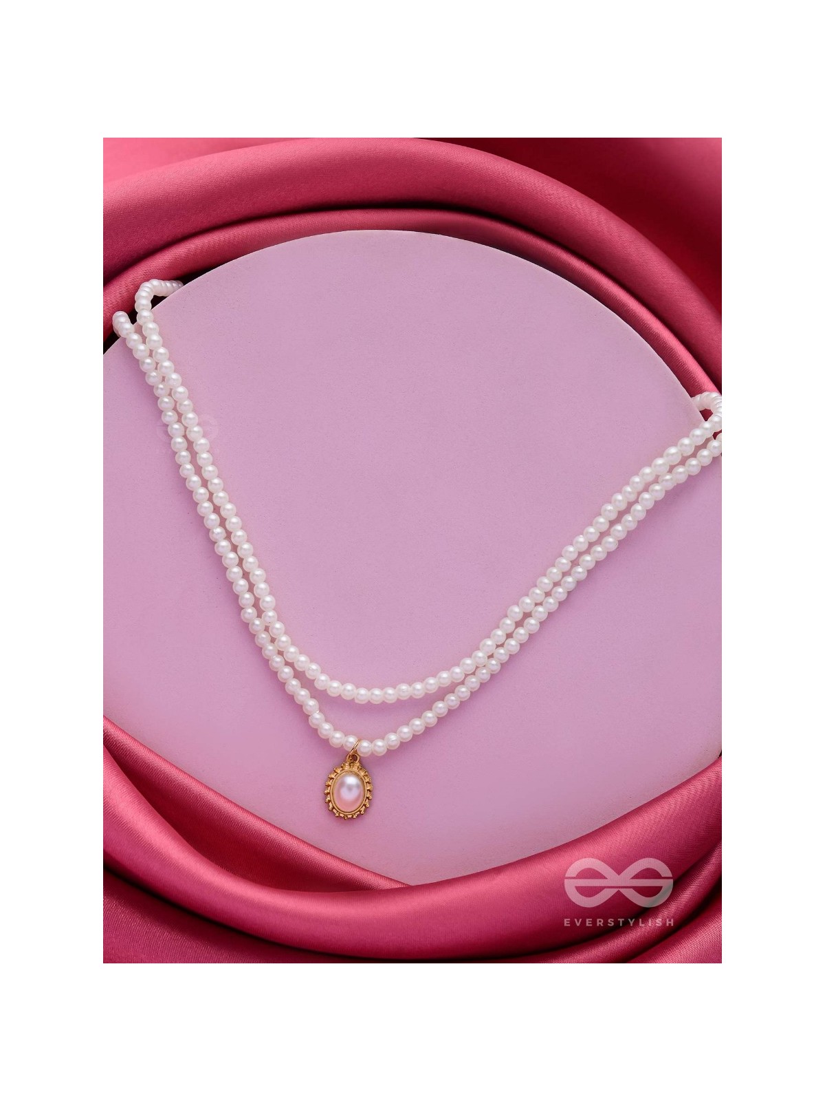 MERMAID'S TREASURES - MULTILAYERED PEARL NECKPIECE