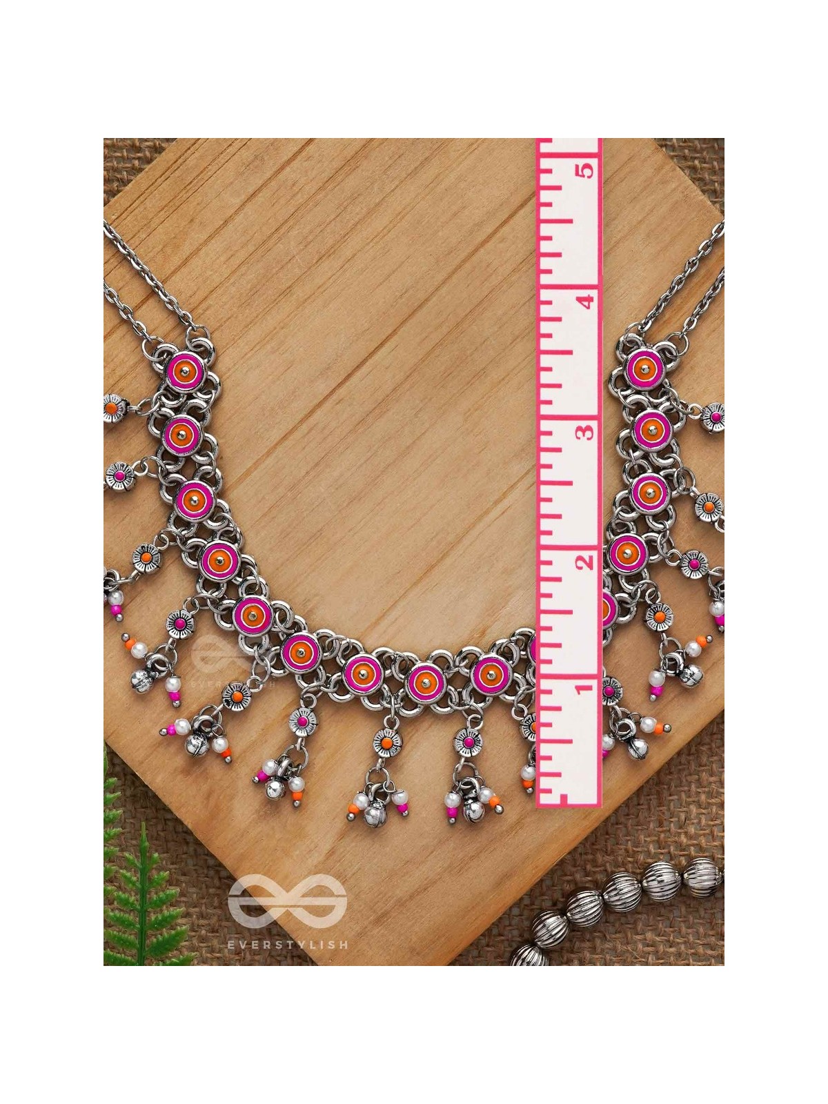 SUNKISSED BLOOM - EMBELLISHED OXIDISED NECKPIECE