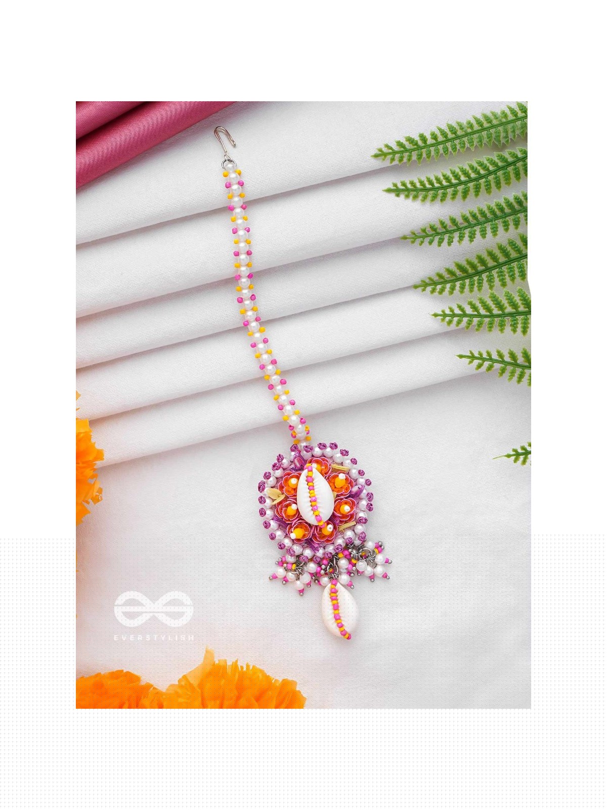 KAAKINI - A SHELL'S TREASURES - SHELL AND BEADS EMBROIDERED MAANGTIKA