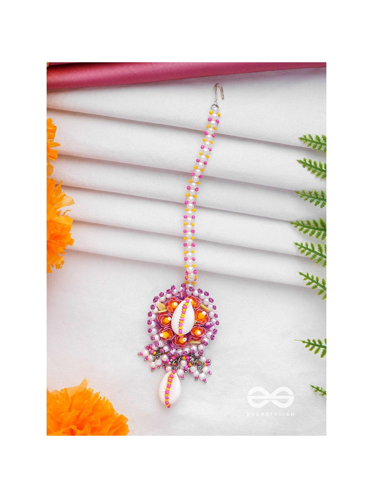 KAAKINI - A SHELL'S TREASURES - SHELL AND BEADS EMBROIDERED MAANGTIKA