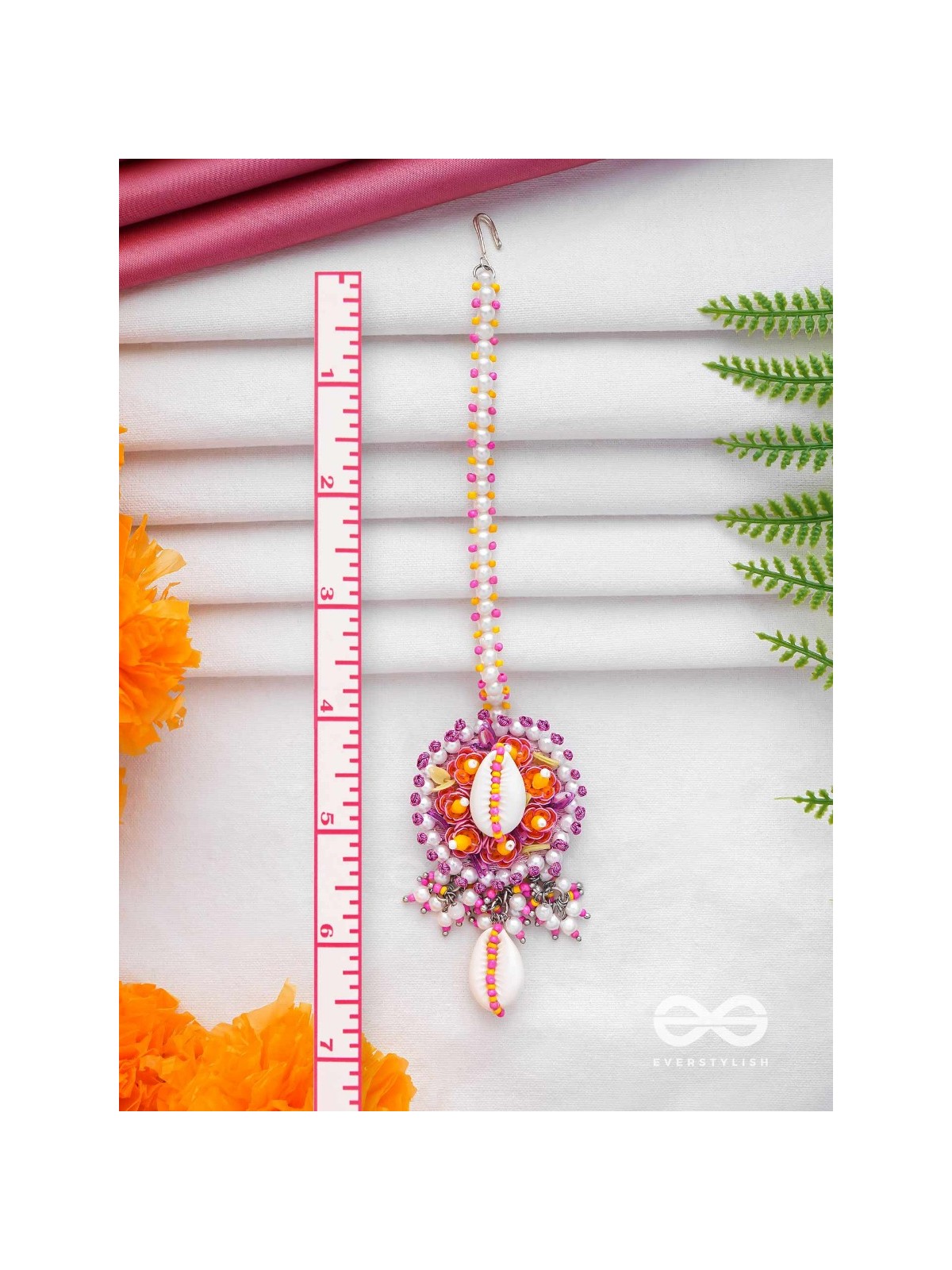 KAAKINI - A SHELL'S TREASURES - SHELL AND BEADS EMBROIDERED MAANGTIKA