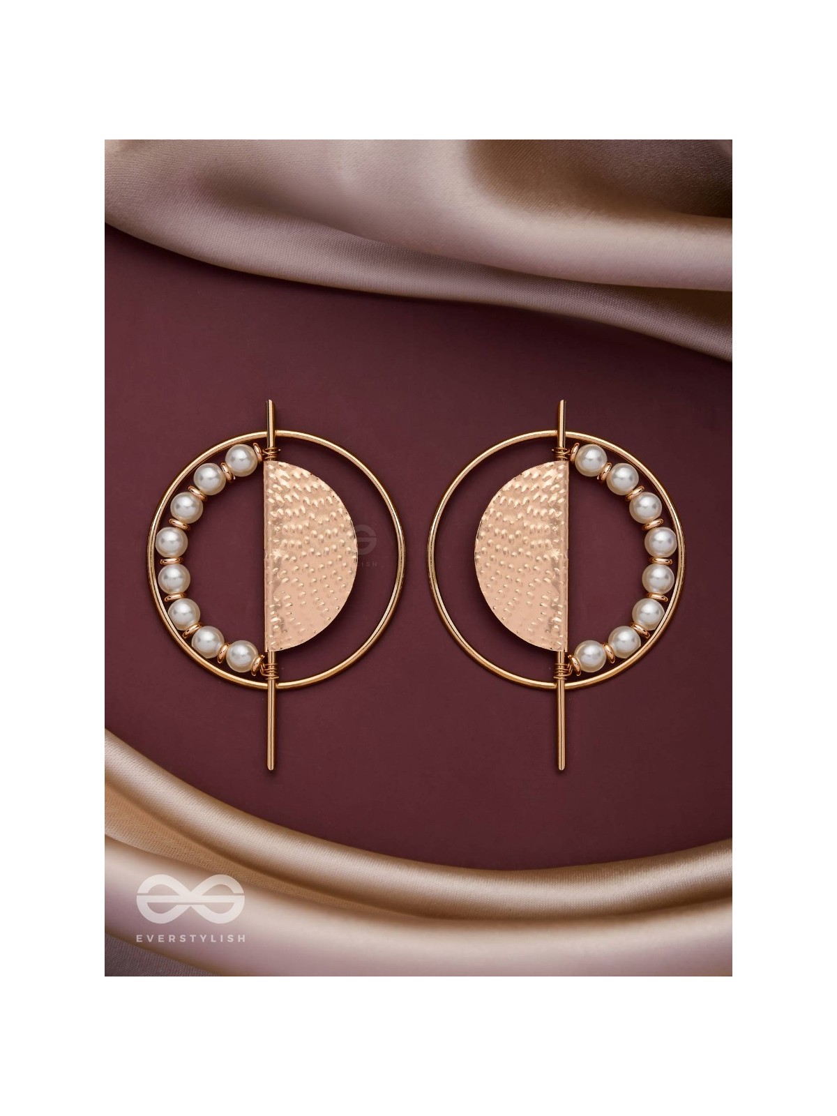 THE GOLDEN SUNBURST- GOLDEN BEADS EARRINGS