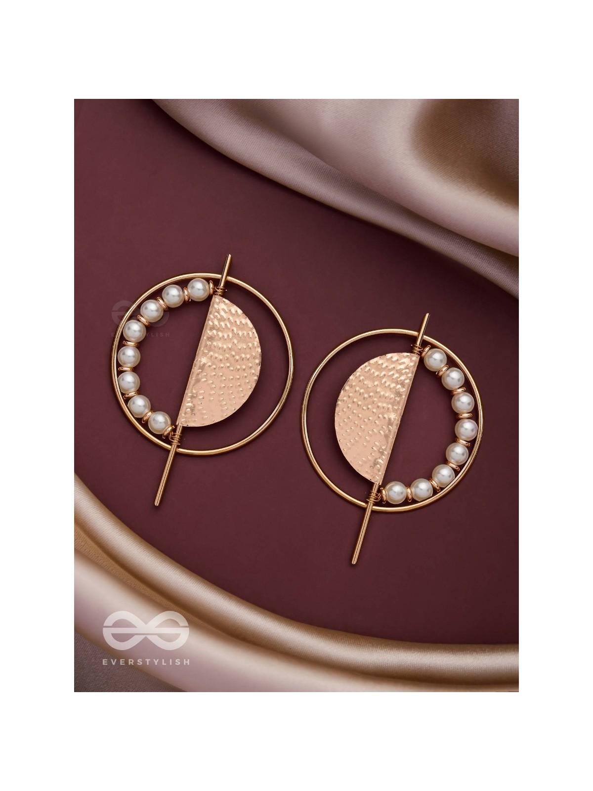 THE GOLDEN SUNBURST- GOLDEN BEADS EARRINGS