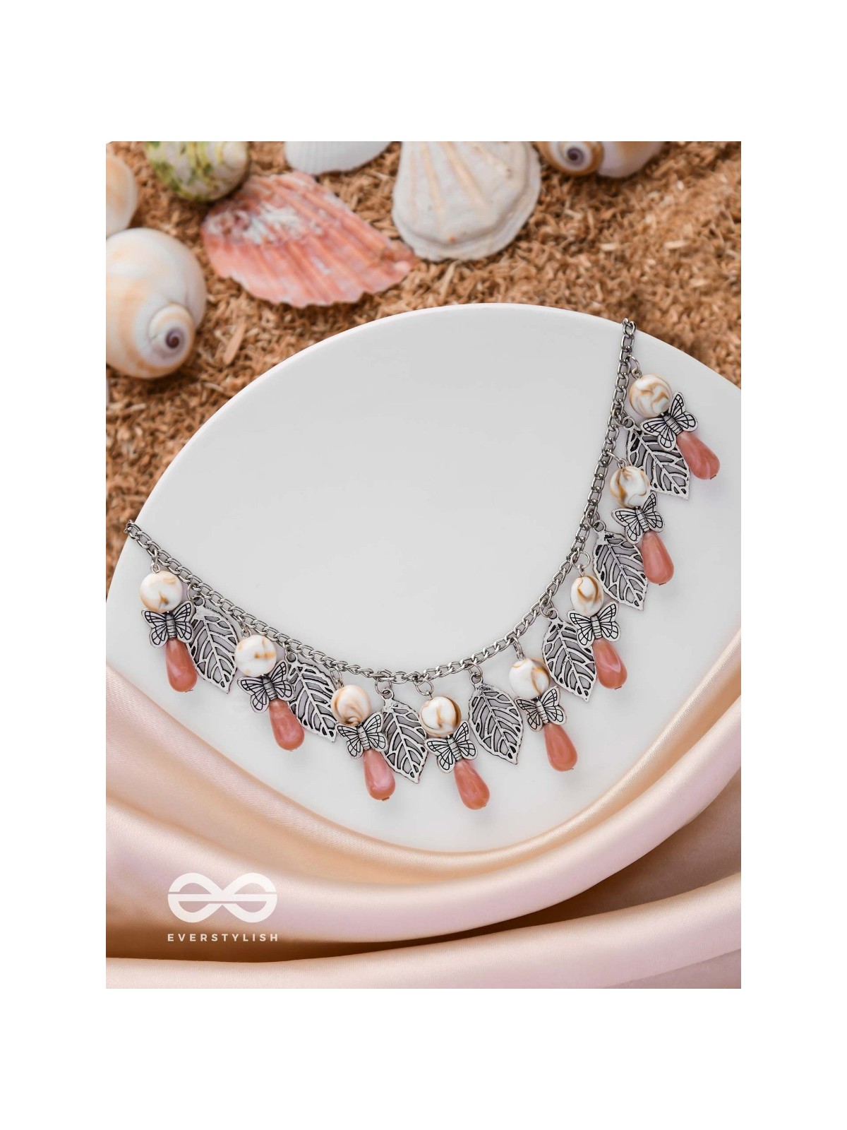 BUTTERFLY GROOVES - STATEMENT SILVER NECKPIECE