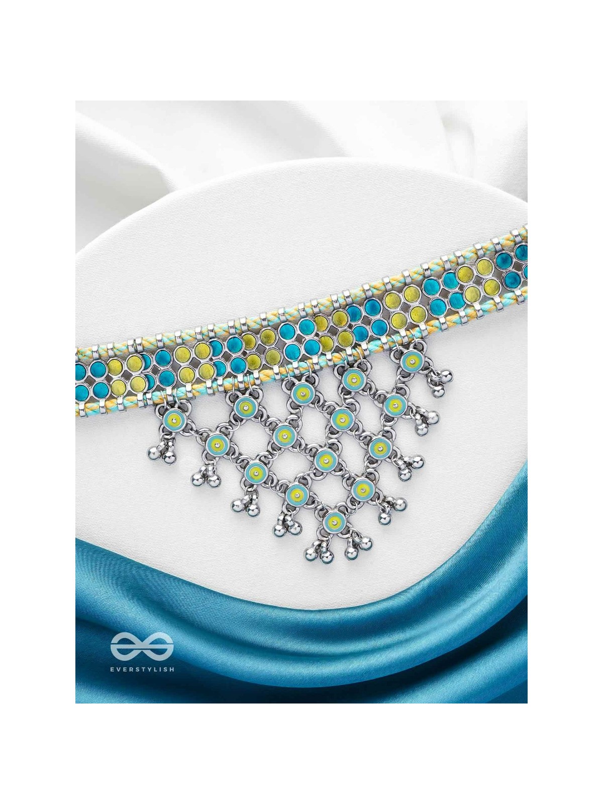 The Celestial Breeze - Statement Oxidised Neckpiece