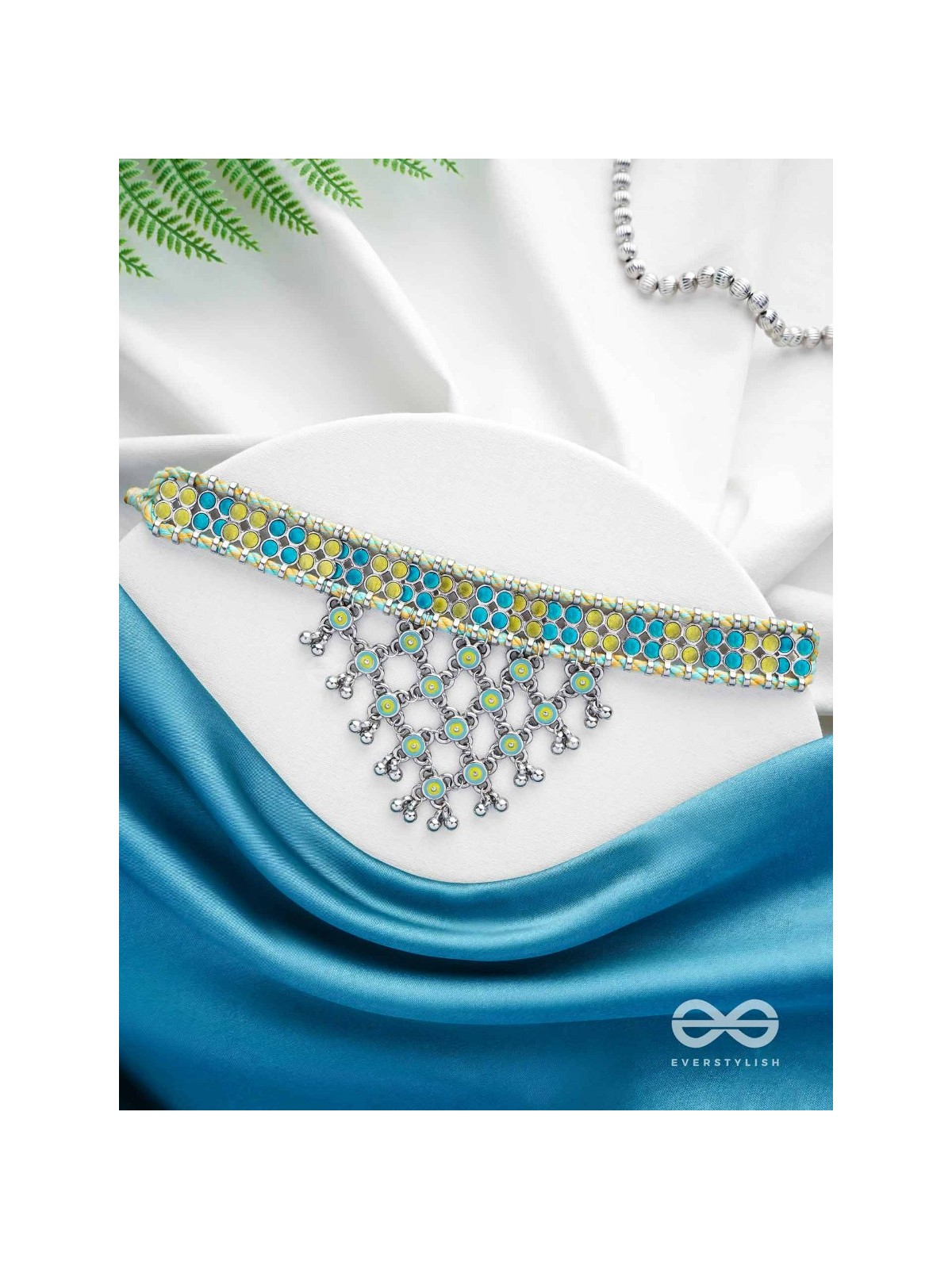 The Celestial Breeze - Statement Oxidised Neckpiece