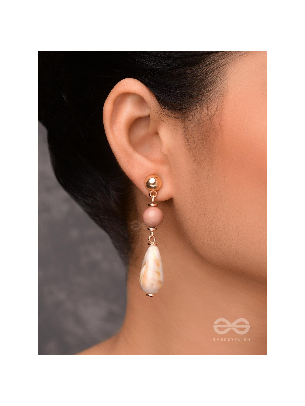 THE COASTAL DUNES - GOLDEN EMBELLISHED EARRINGS