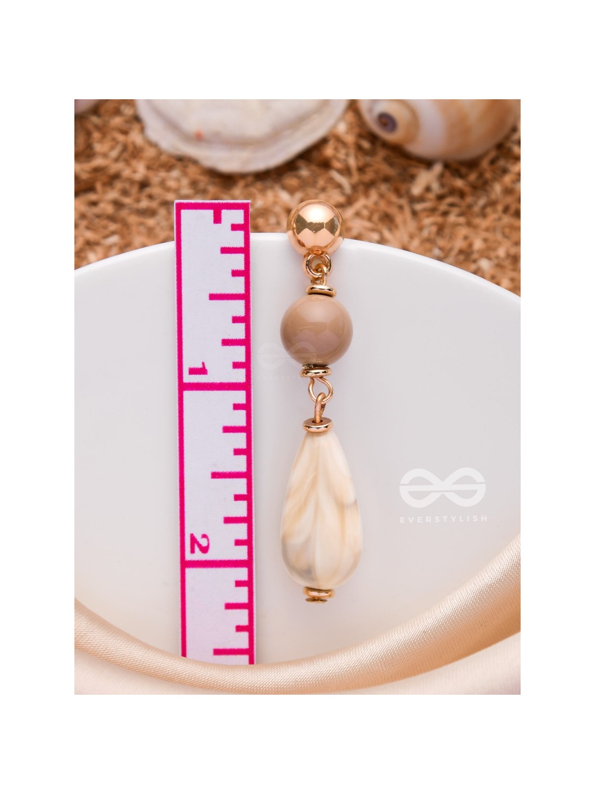 THE COASTAL DUNES - GOLDEN EMBELLISHED EARRINGS