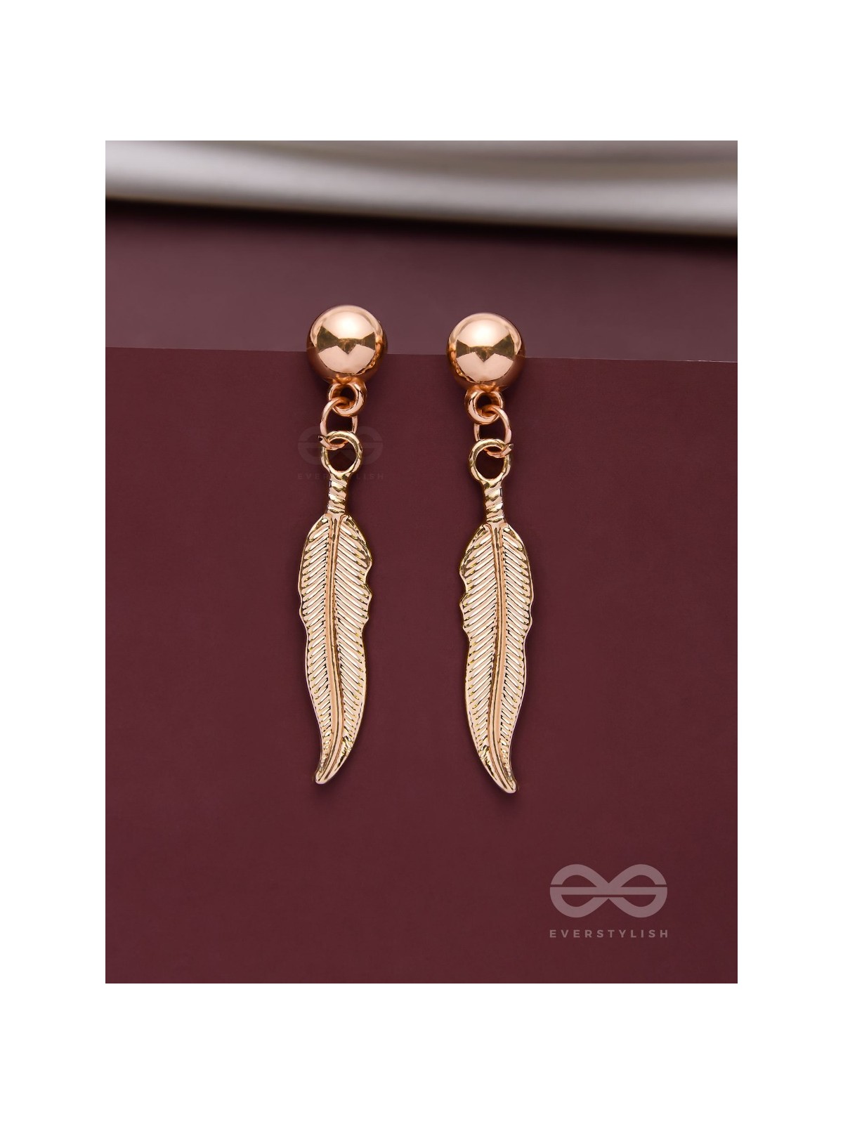 LEAPING LEAVES - GOLDEN DROP EARRINGS