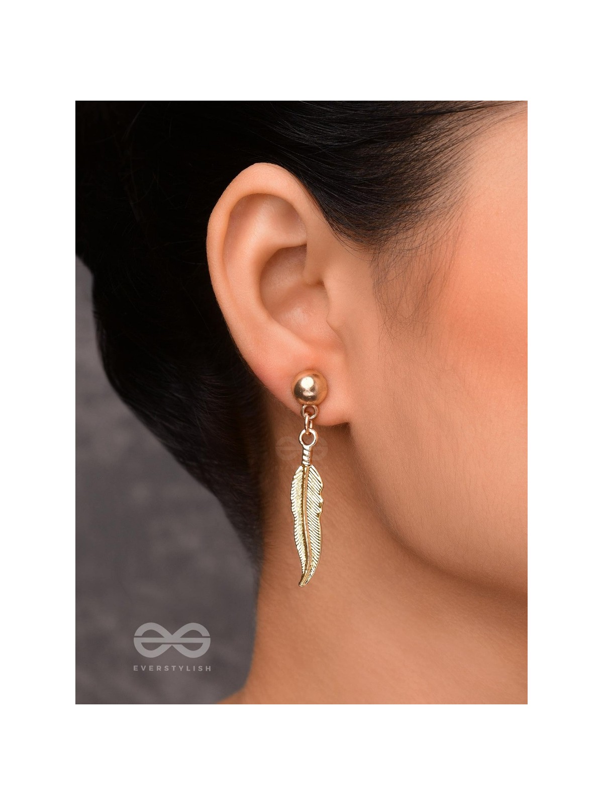 LEAPING LEAVES - GOLDEN DROP EARRINGS
