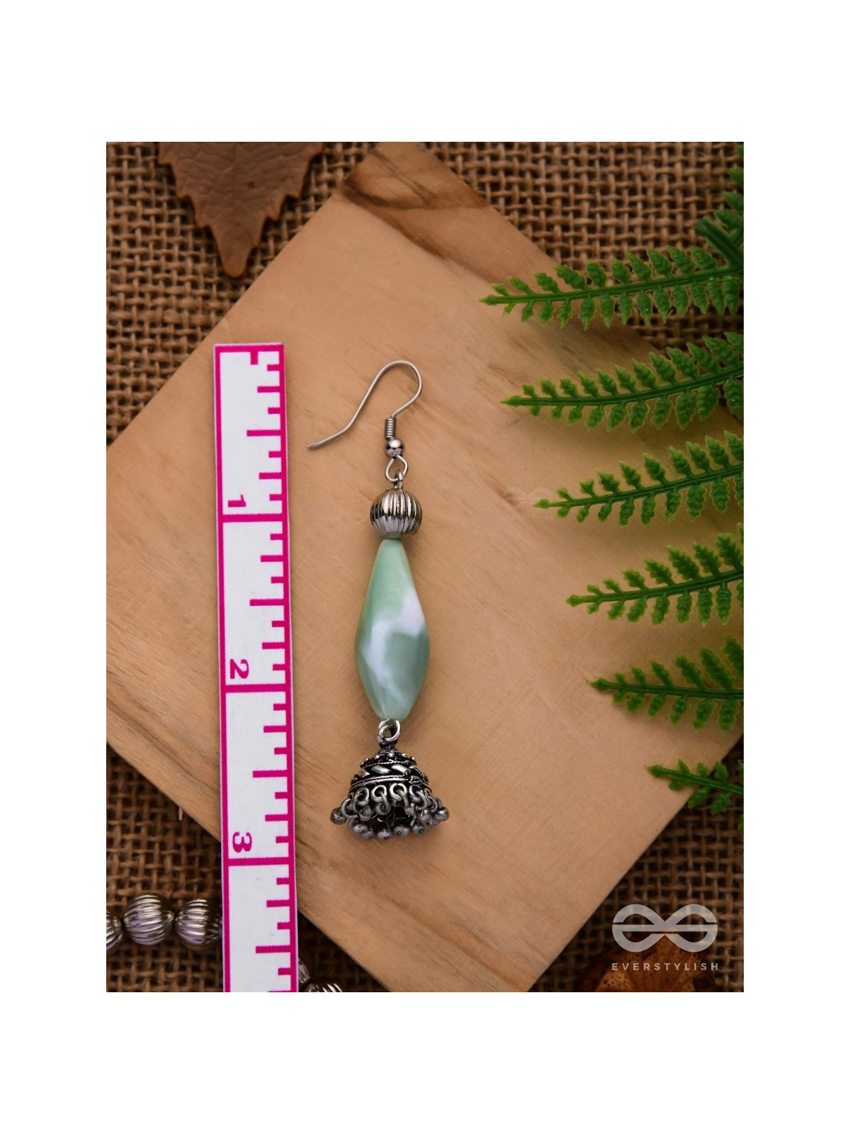 THE MEADOW MELODY - OXIDISED JHUMKA EARRINGS