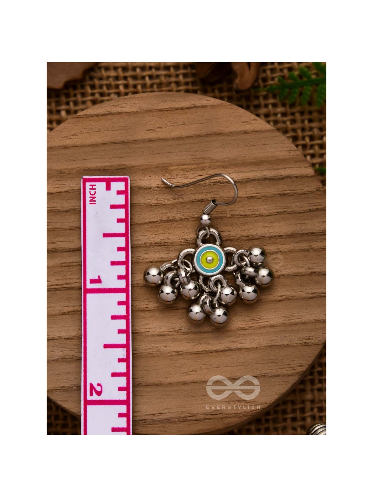 THE BLUEBELL SUNSHINE - OXIDISED EMBELLISHED EARRINGS