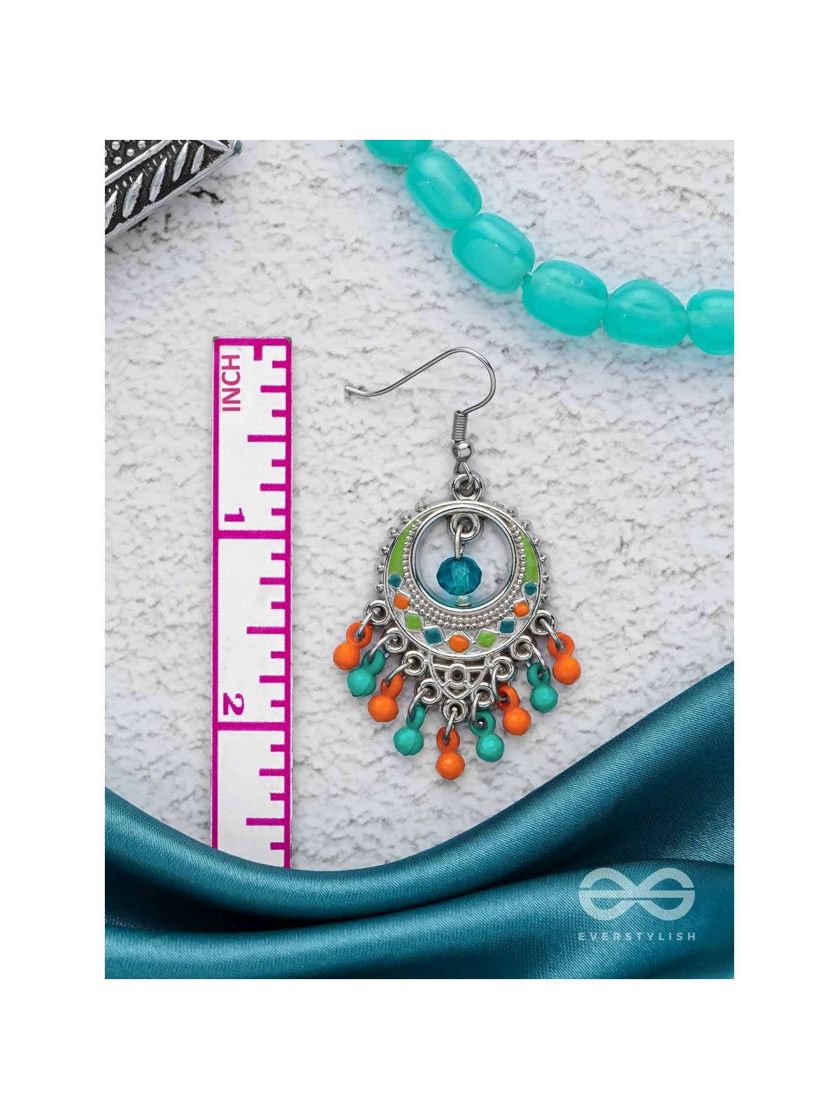 Tropical Tease - Enamelled Oxidised Earrings