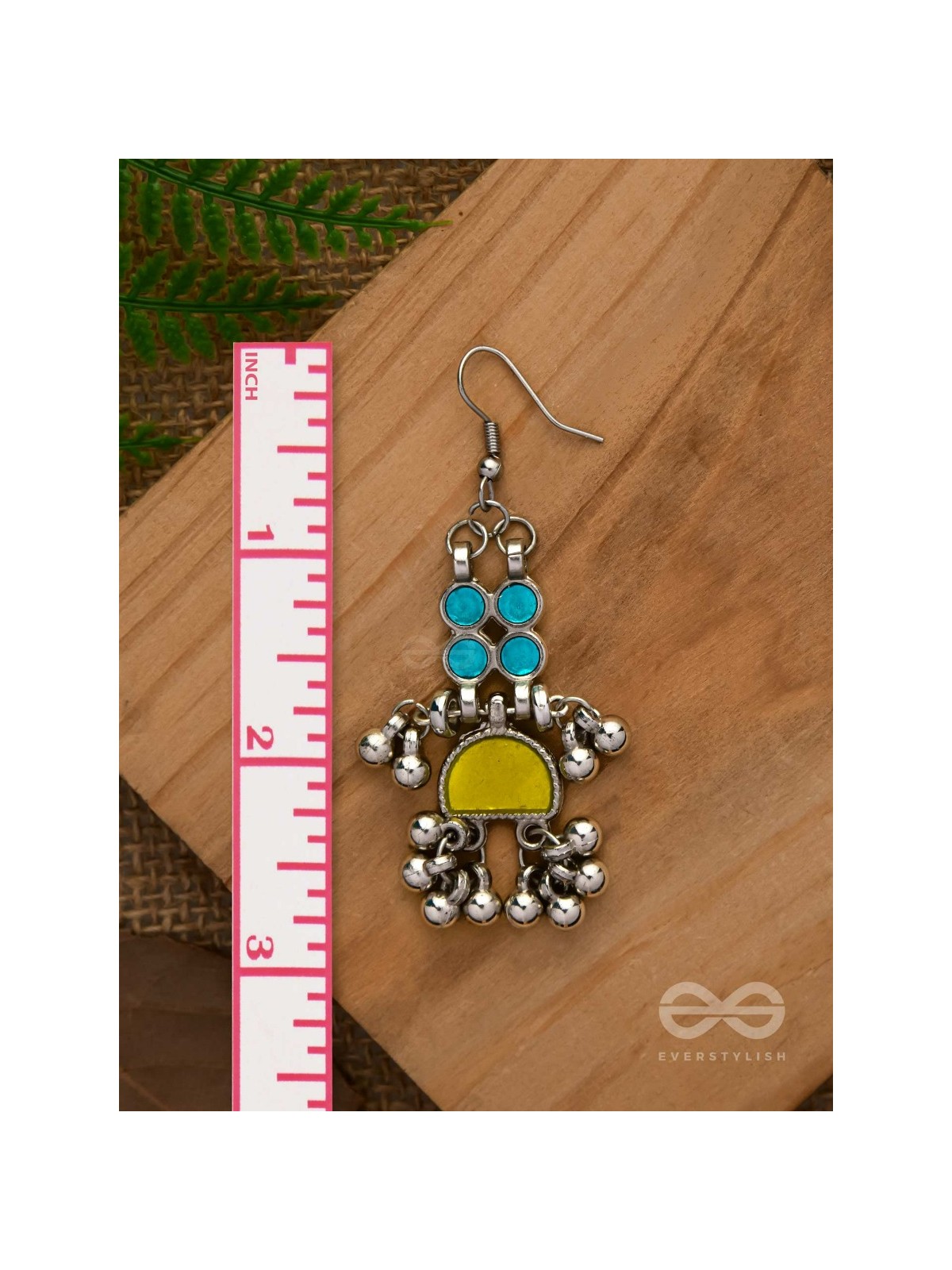 Daybreak Drizzle - Silver Enamelled Earrings