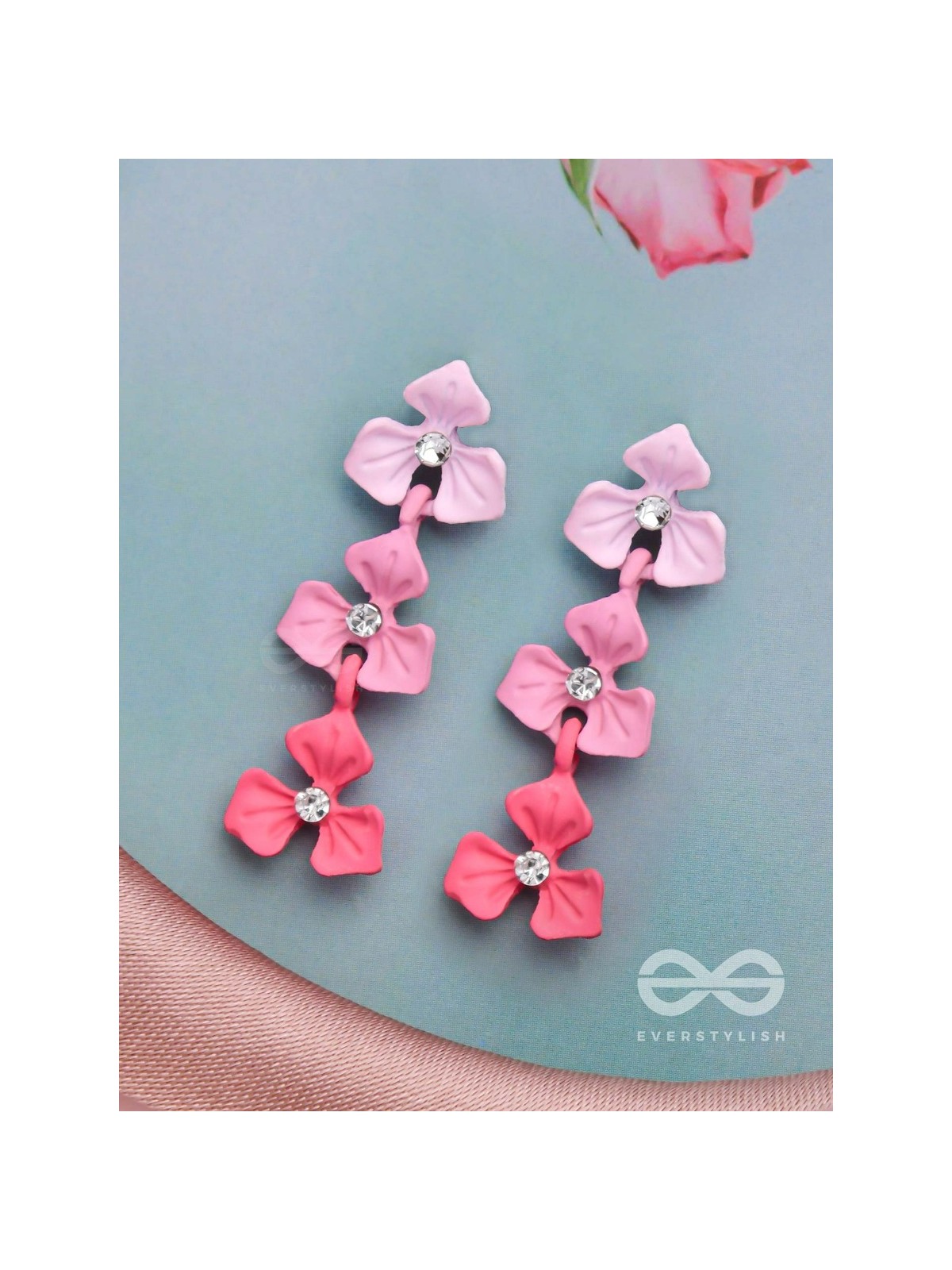 THE CHERRY BLOSSOMS - ELEGANT ACRYLIC EARRINGS