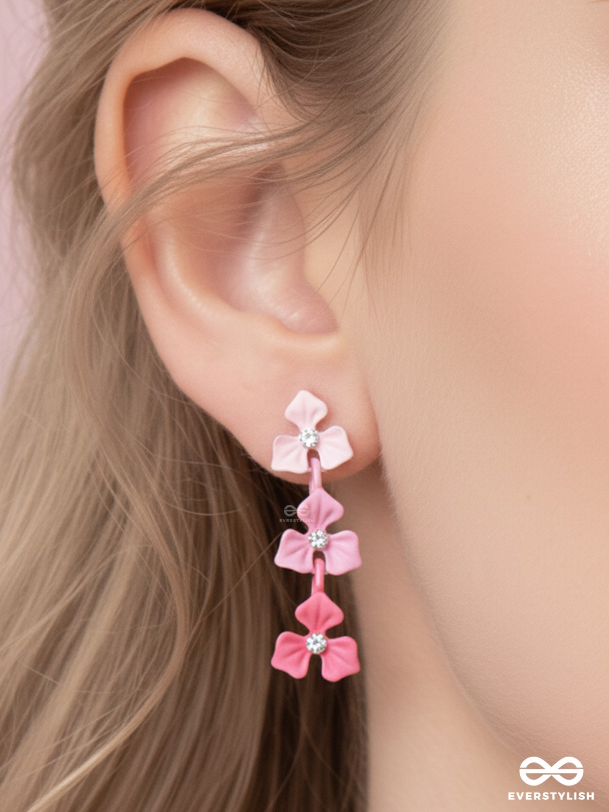 THE CHERRY BLOSSOMS - ELEGANT ACRYLIC EARRINGS