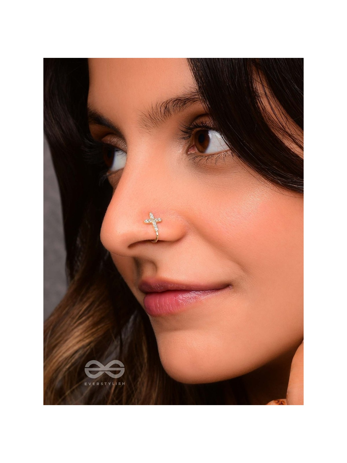 HEAVENLY HARMONY  - GOLDEN CZ NOSERING (NON-PIERCING)
