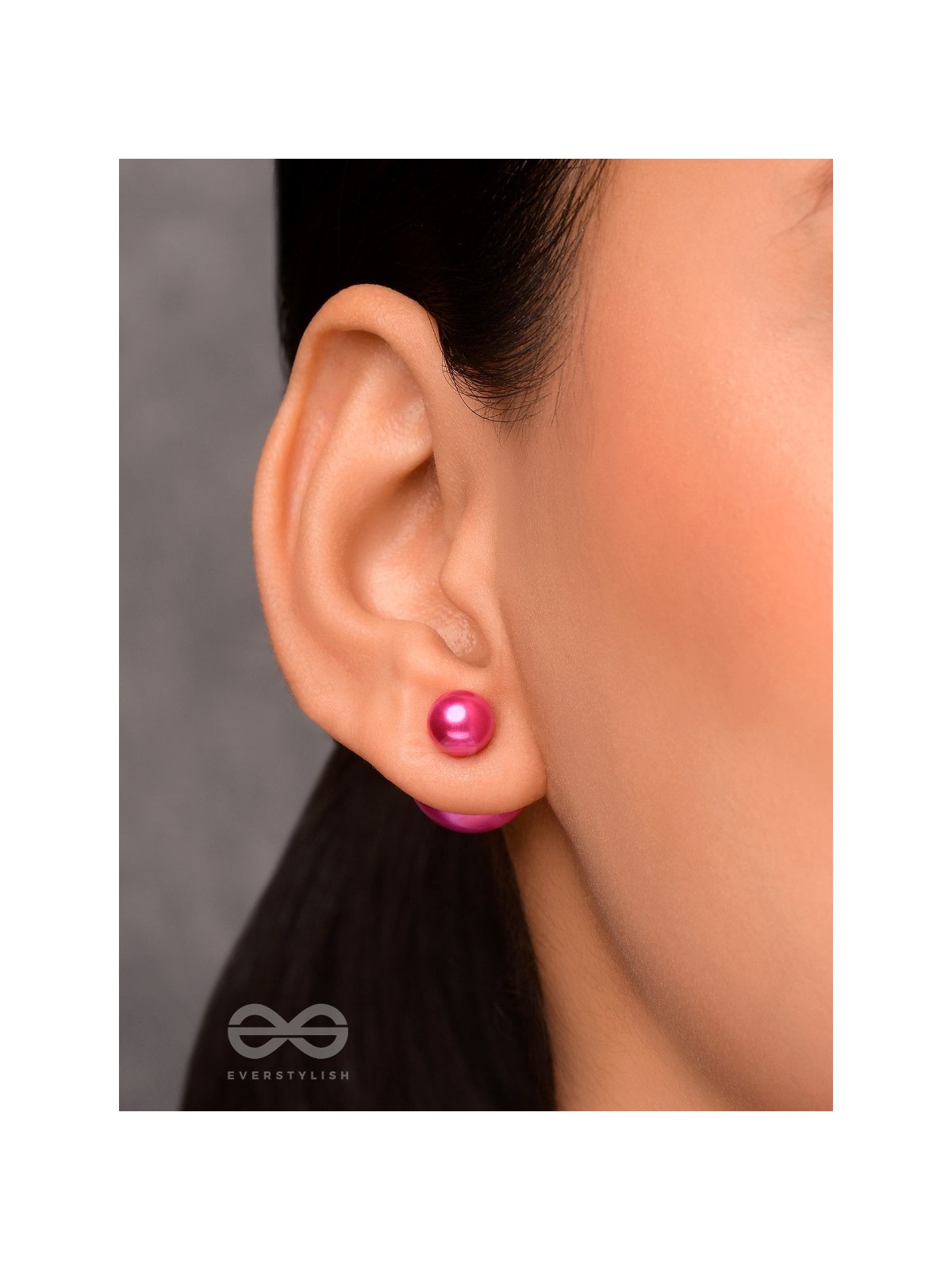 GIGGLES & GLITTERS - PINK PEARLS STUD EARRINGS