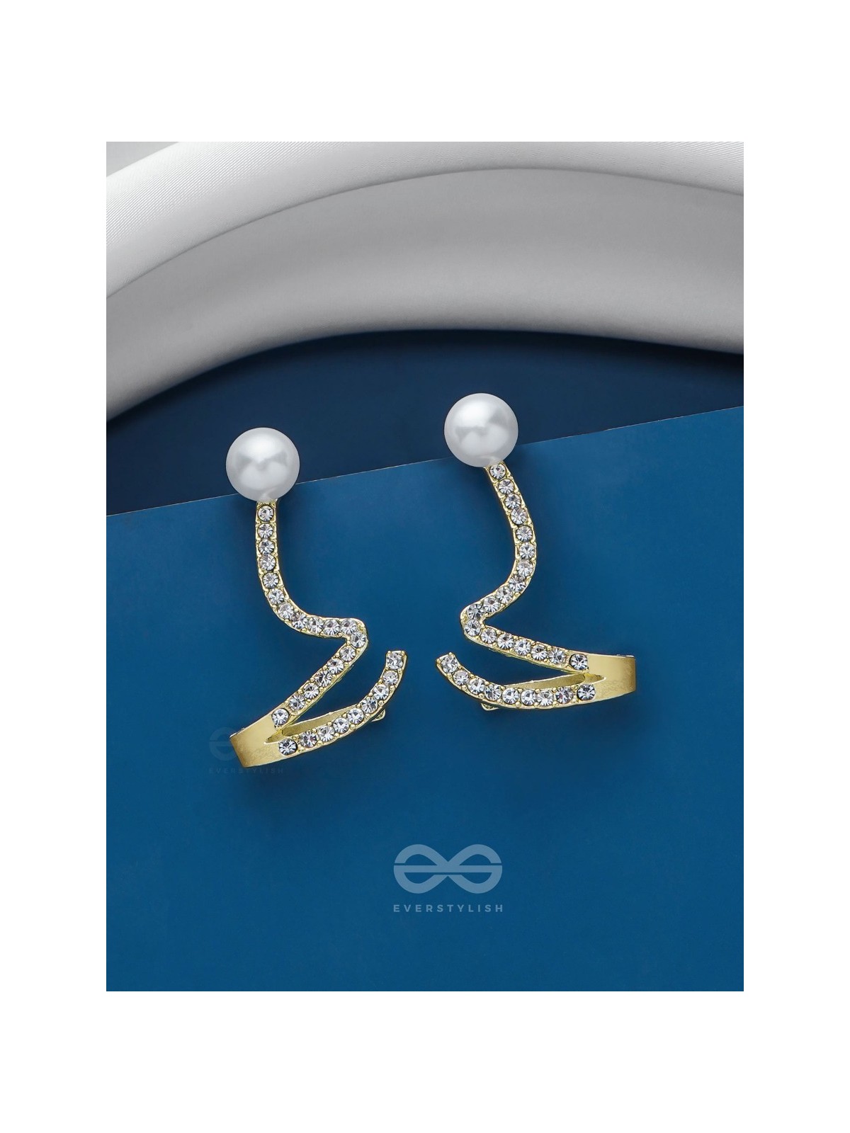 TWIST-N-TURN TREASURES - GOLDEN EMBELLISHED EARRING