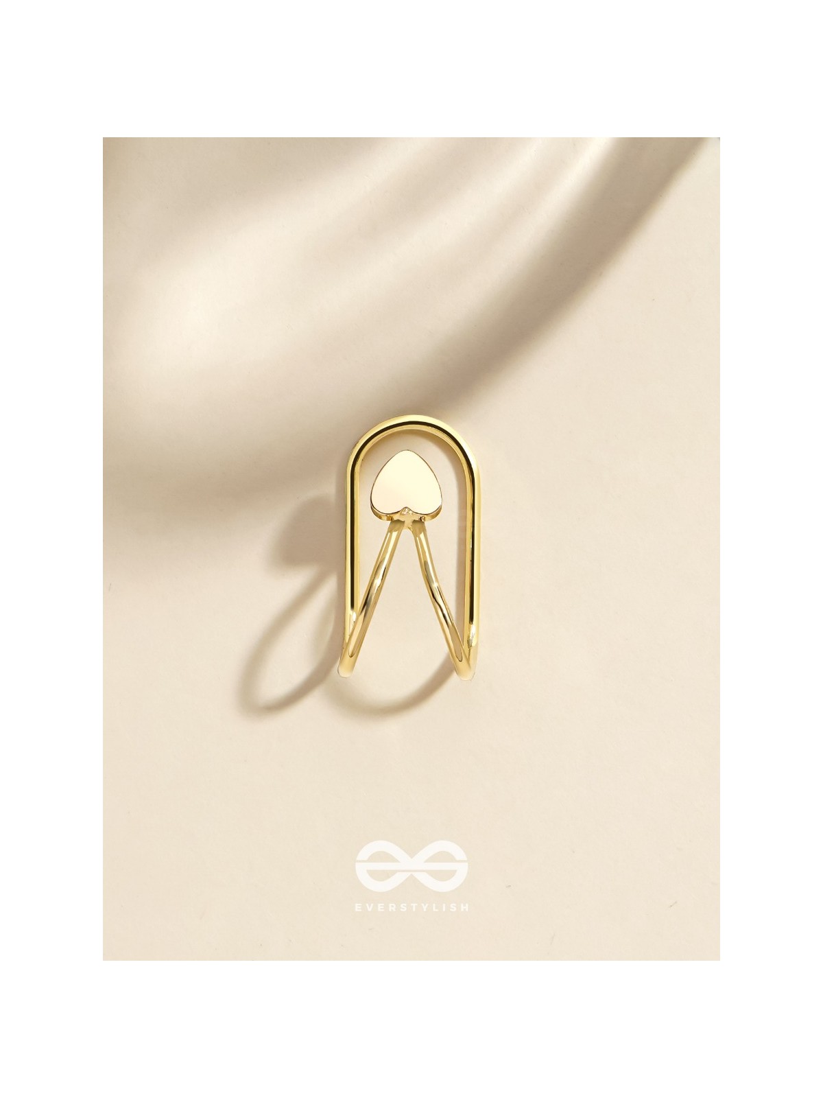 MINI LOVE TOKEN - GOLDEN EMBELLISHED EARCUFF (one ear)