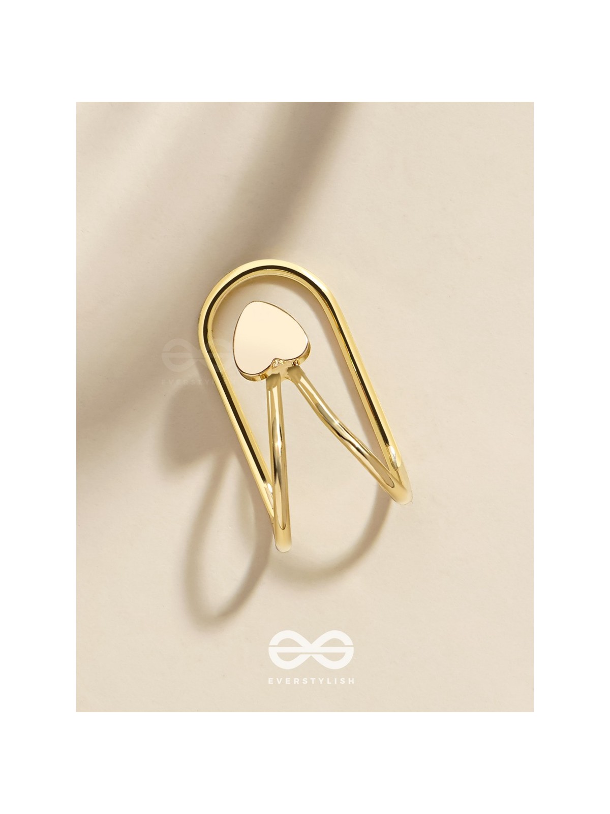 MINI LOVE TOKEN - GOLDEN EMBELLISHED EARCUFF (one ear)